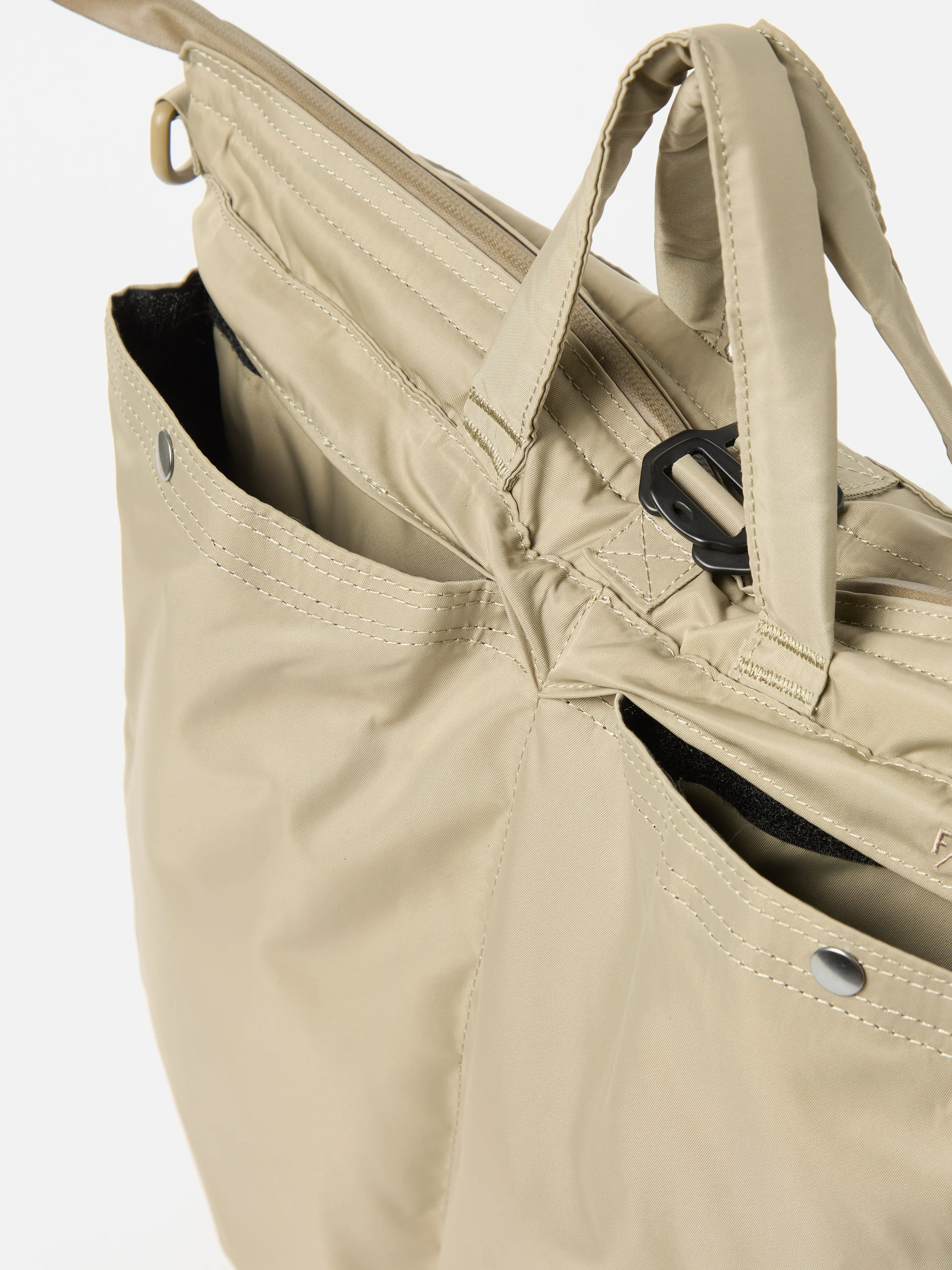 F/CE.® Sage Green Recycled Twill 3-Way Helmet Bag - Image 2