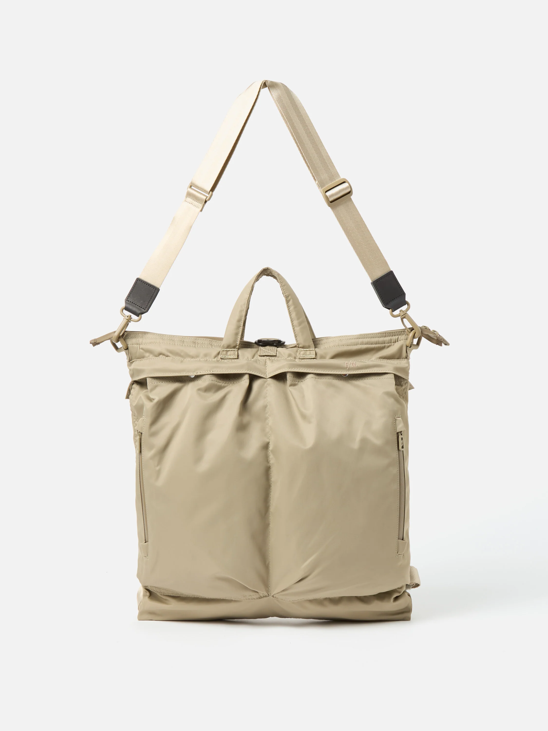 F/CE.® Sage Green Recycled Twill 3-Way Helmet Bag - Image 3