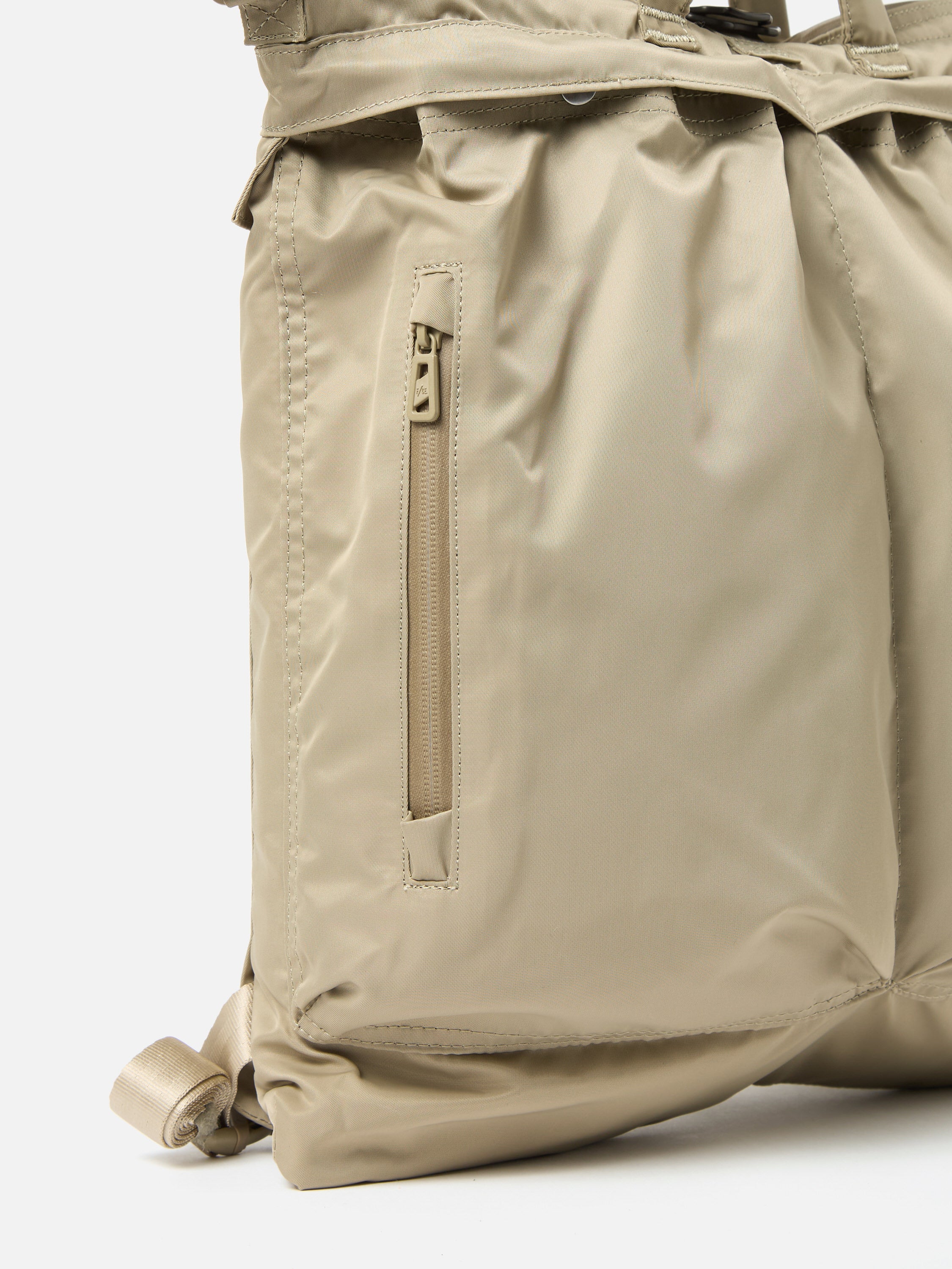 F/CE.® Sage Green Recycled Twill 3-Way Helmet Bag - Image 7