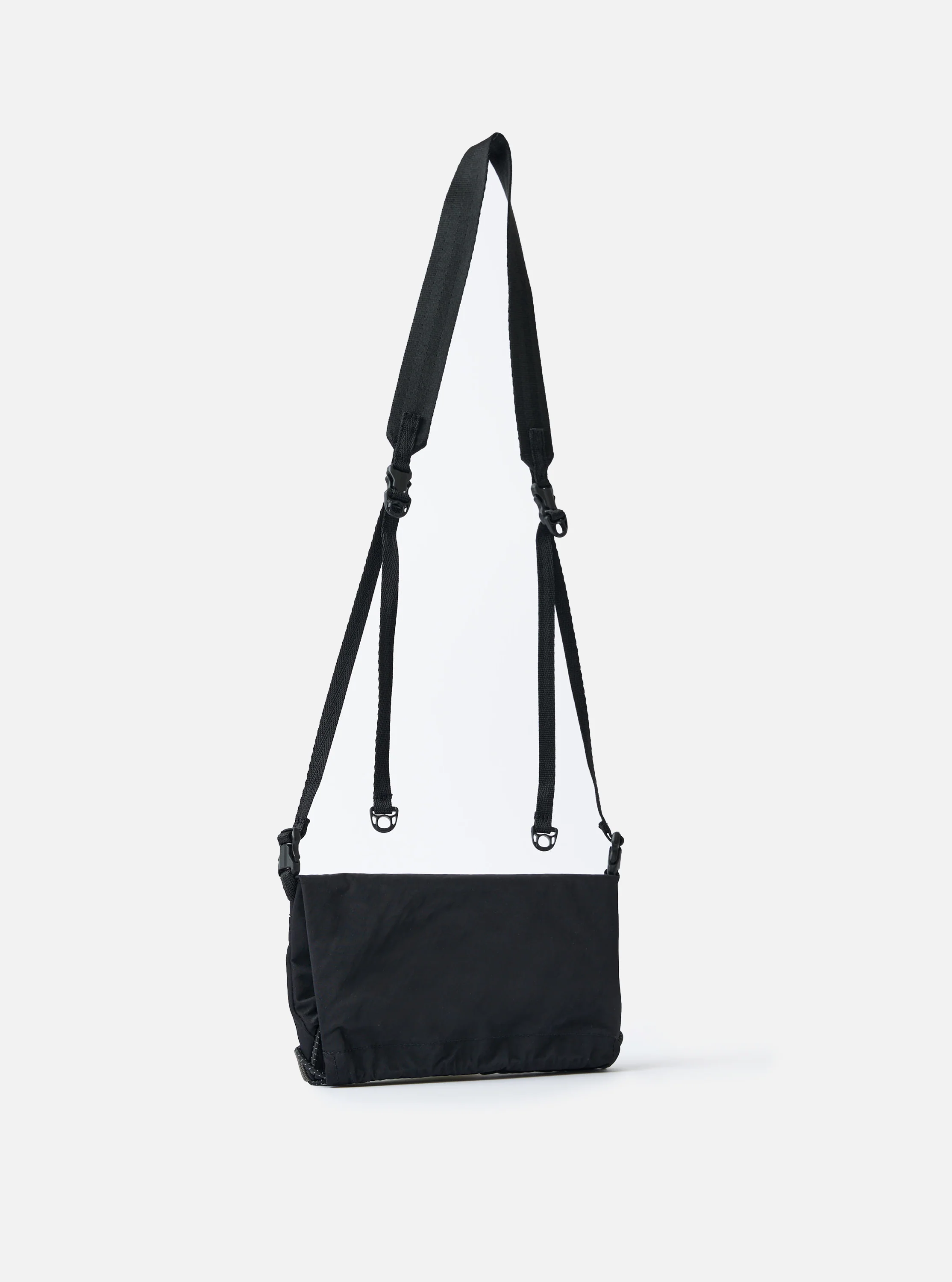F/CE.® Black Nylon Textured Twill Drawstring Sacoche - Image 3