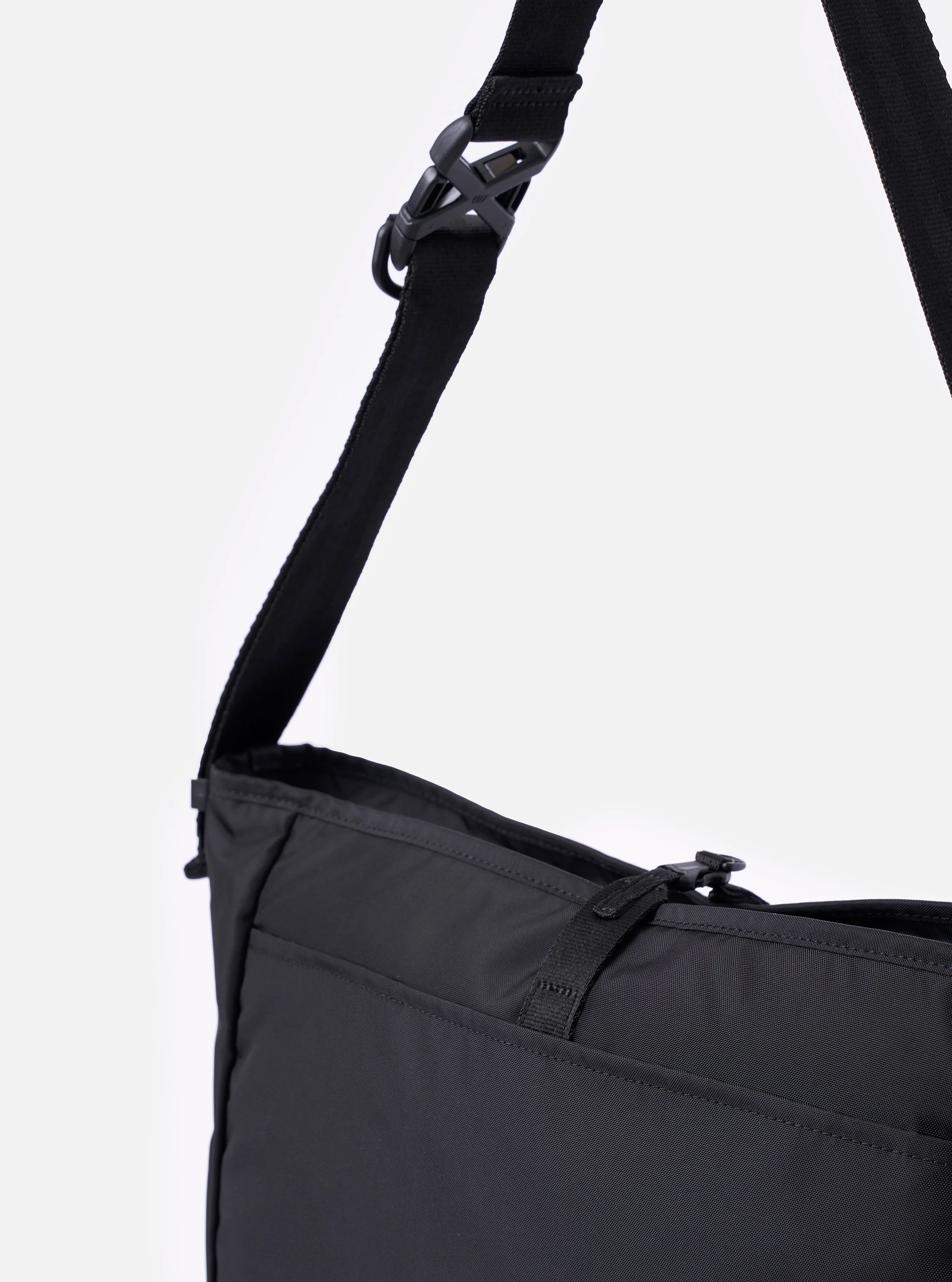 F/CE.® Black Recycled Nylon 420 re/cor Courier Shoulder Bag - Image 4