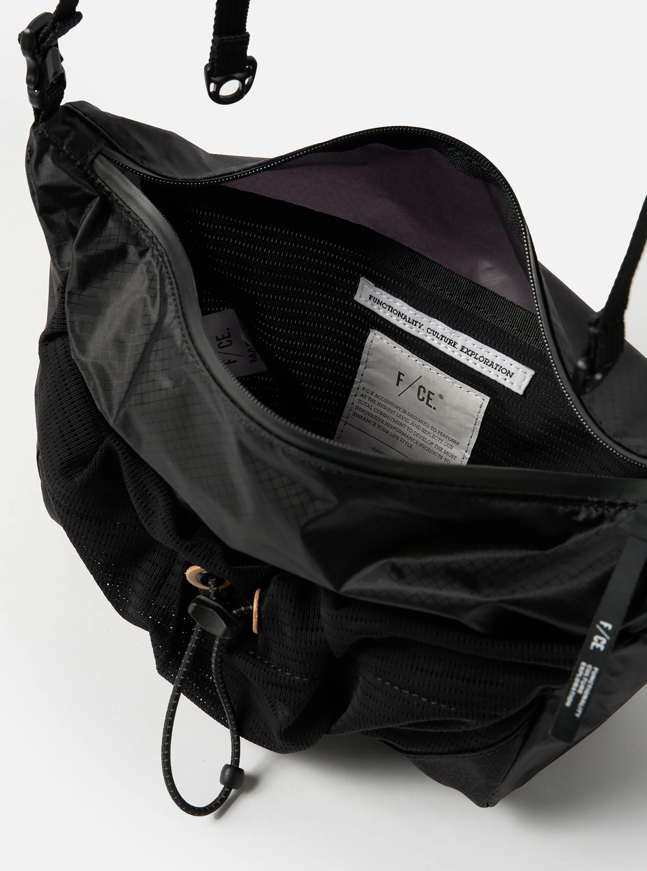 F/CE.® Black Nylon Cordura Sil Sacoche - Image 5