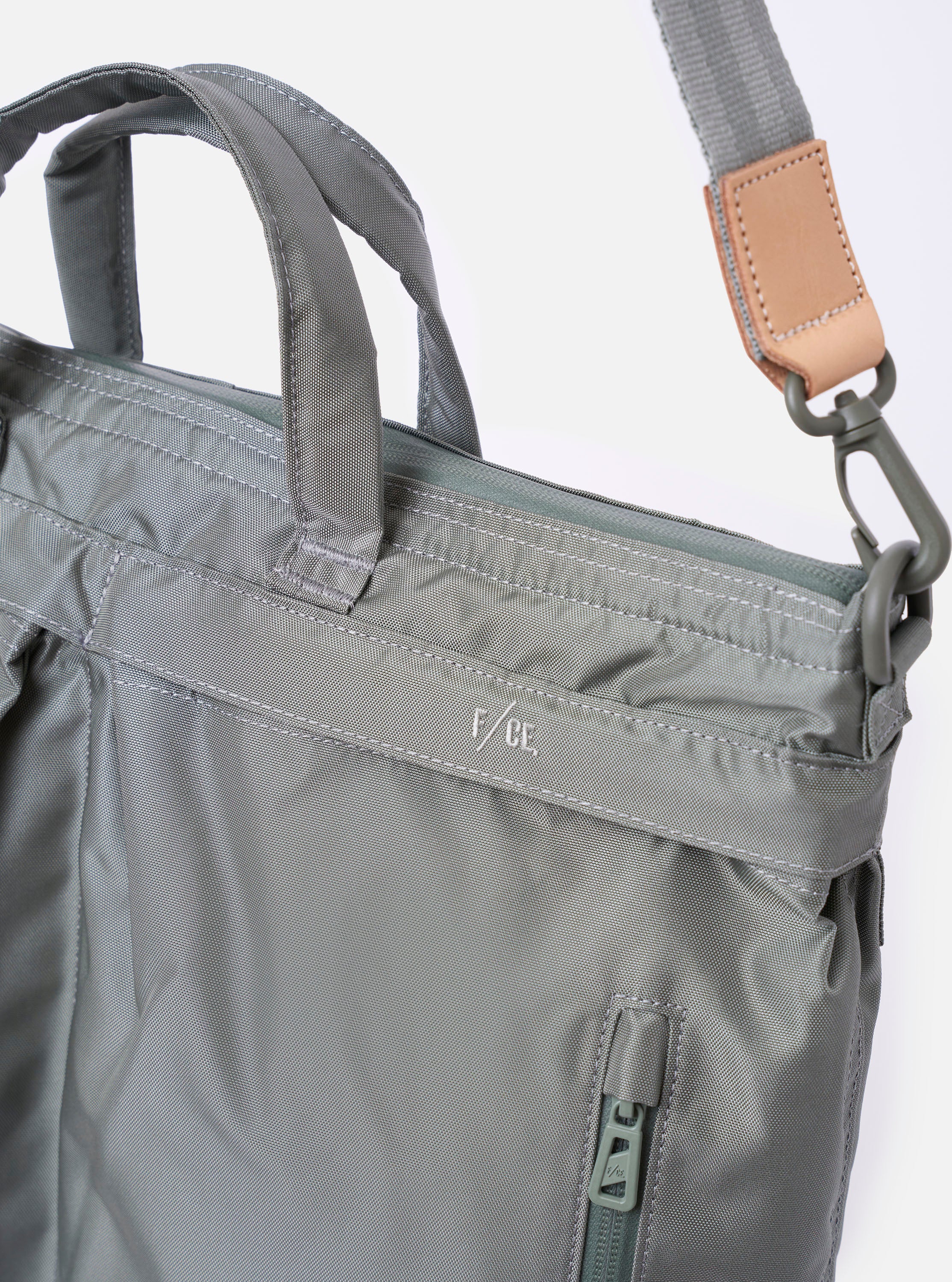 F/CE.® Foliage Green Recycled Nylon 420 re/cor 3-Way Helmet Bag - Image 2
