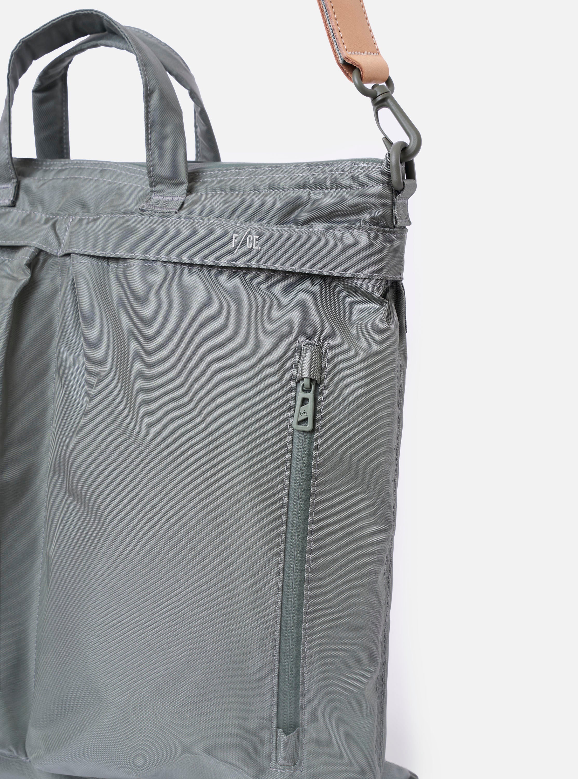 F/CE.® Foliage Green Recycled Nylon 420 re/cor 3-Way Helmet Bag - Image 5