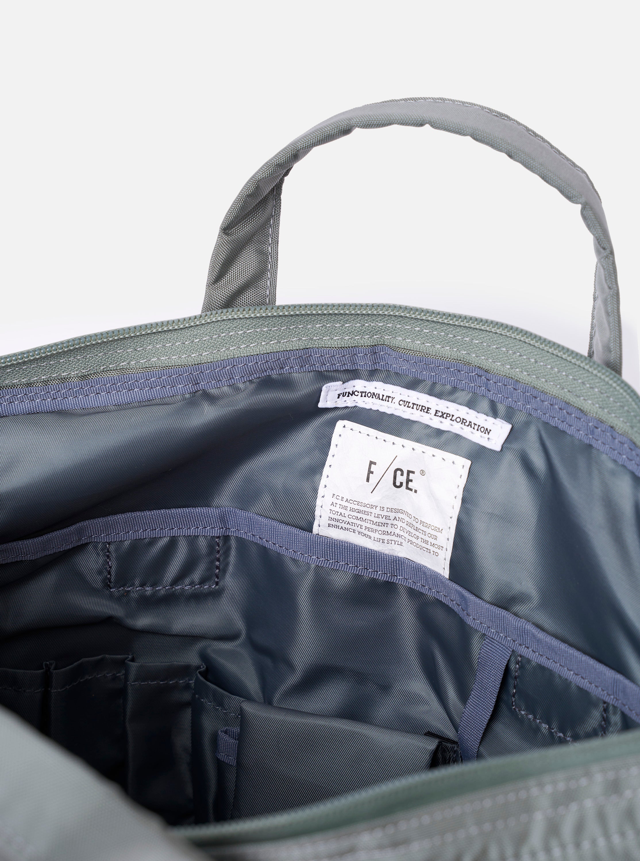 F/CE.® Foliage Green Recycled Nylon 420 re/cor 3-Way Helmet Bag - Image 6