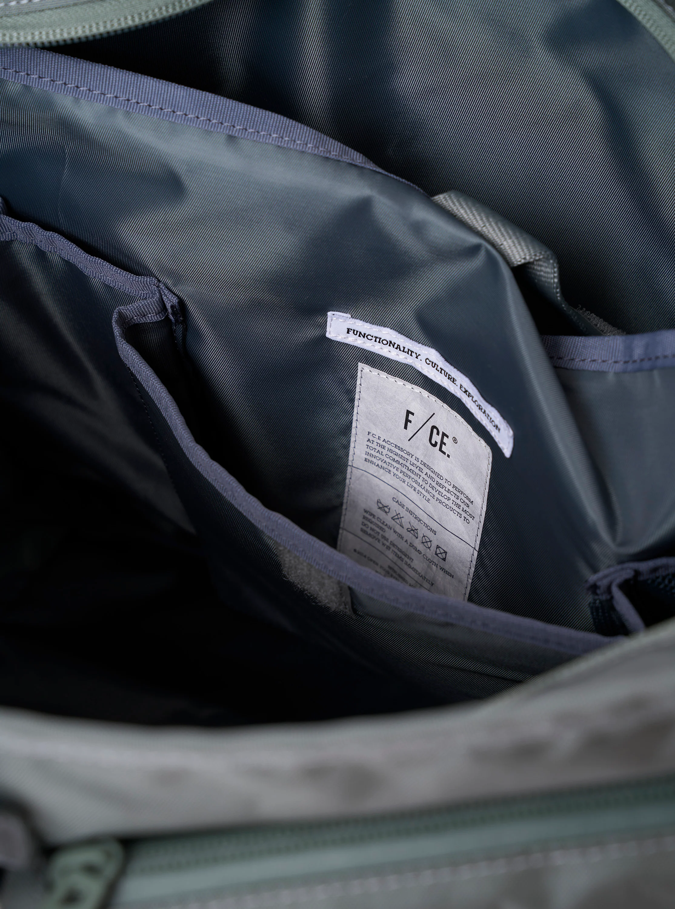 F/CE.® Foliage Green Recycled Nylon 420 re/cor Courier Shoulder Bag - Image 7