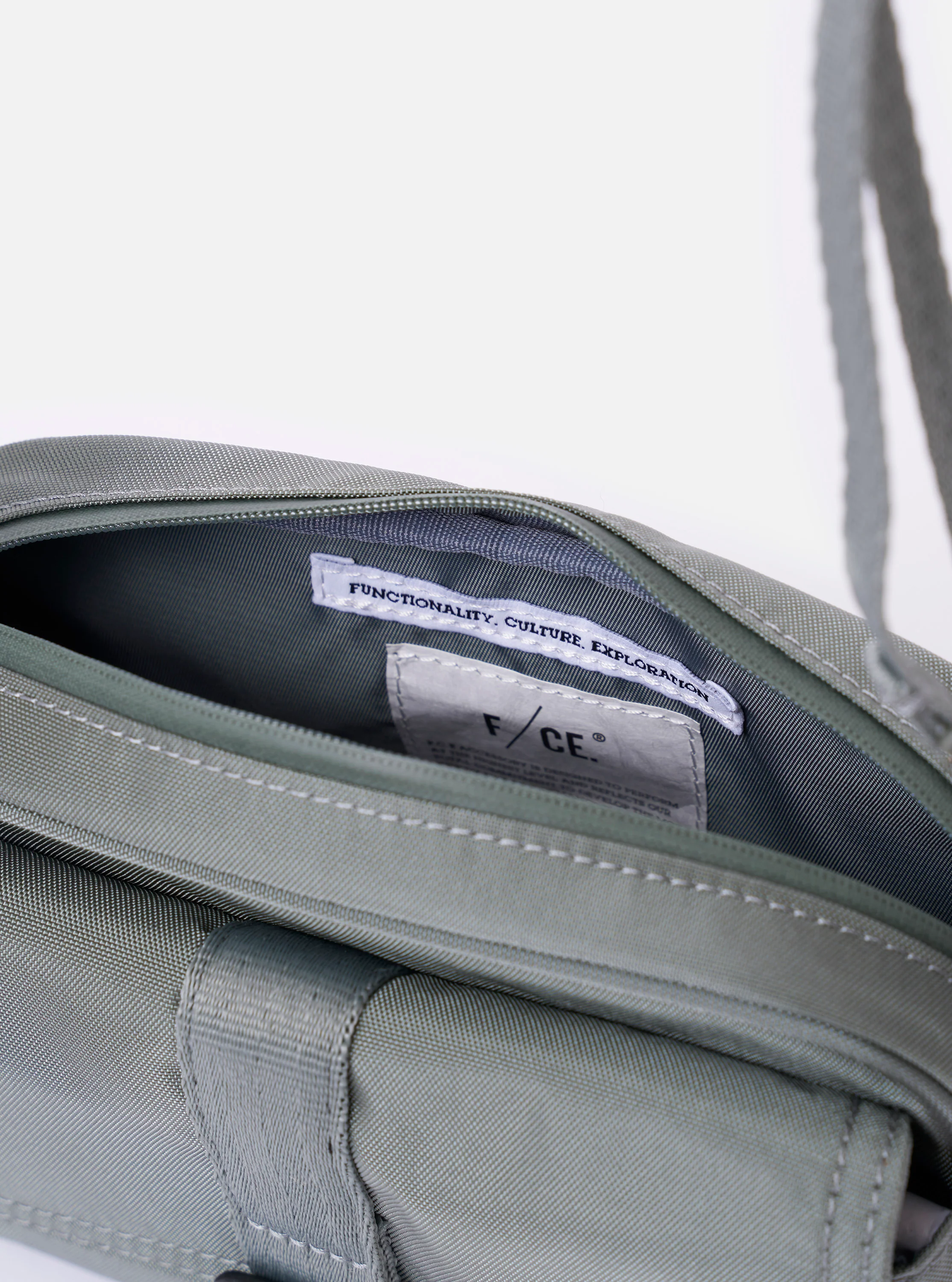 F/CE.® Foliage Green Recycled Nylon 420 re/cor Holiday Sacoche - Image 4