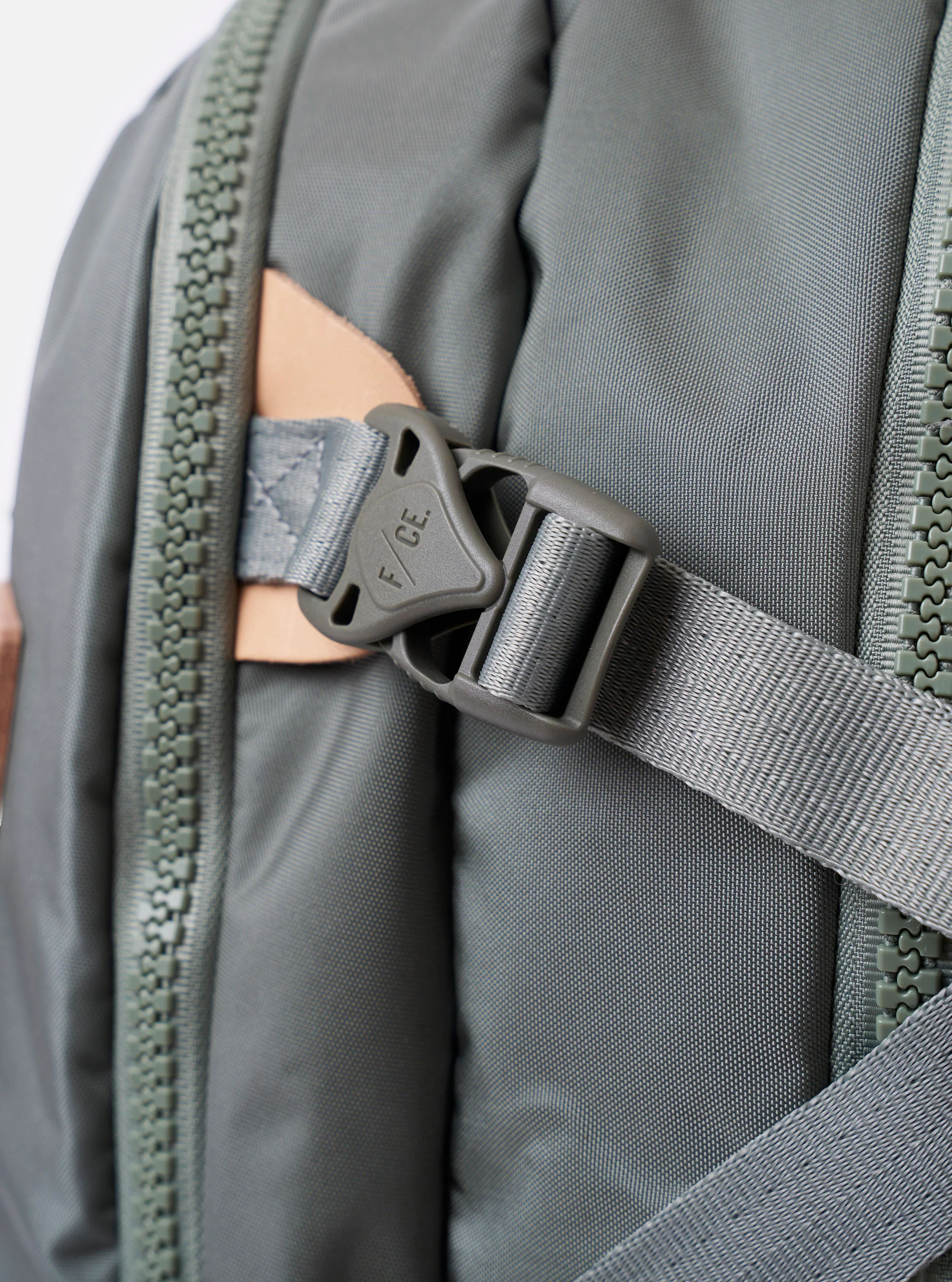 F/CE.® Foliage Green Recycled Nylon 420 re/cor Travel Backpack - Image 3