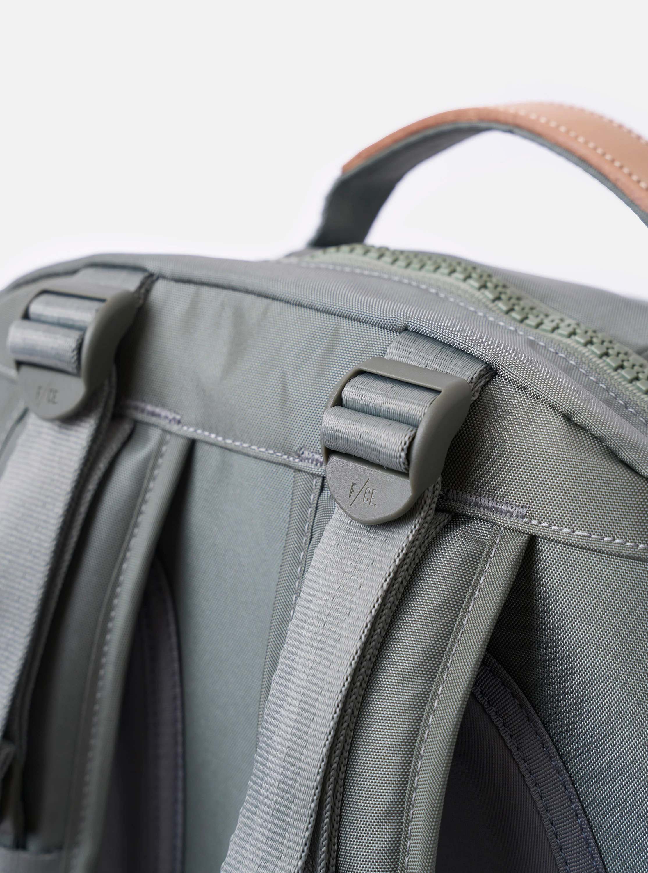 F/CE.® Foliage Green Recycled Nylon 420 re/cor Travel Backpack - Image 4