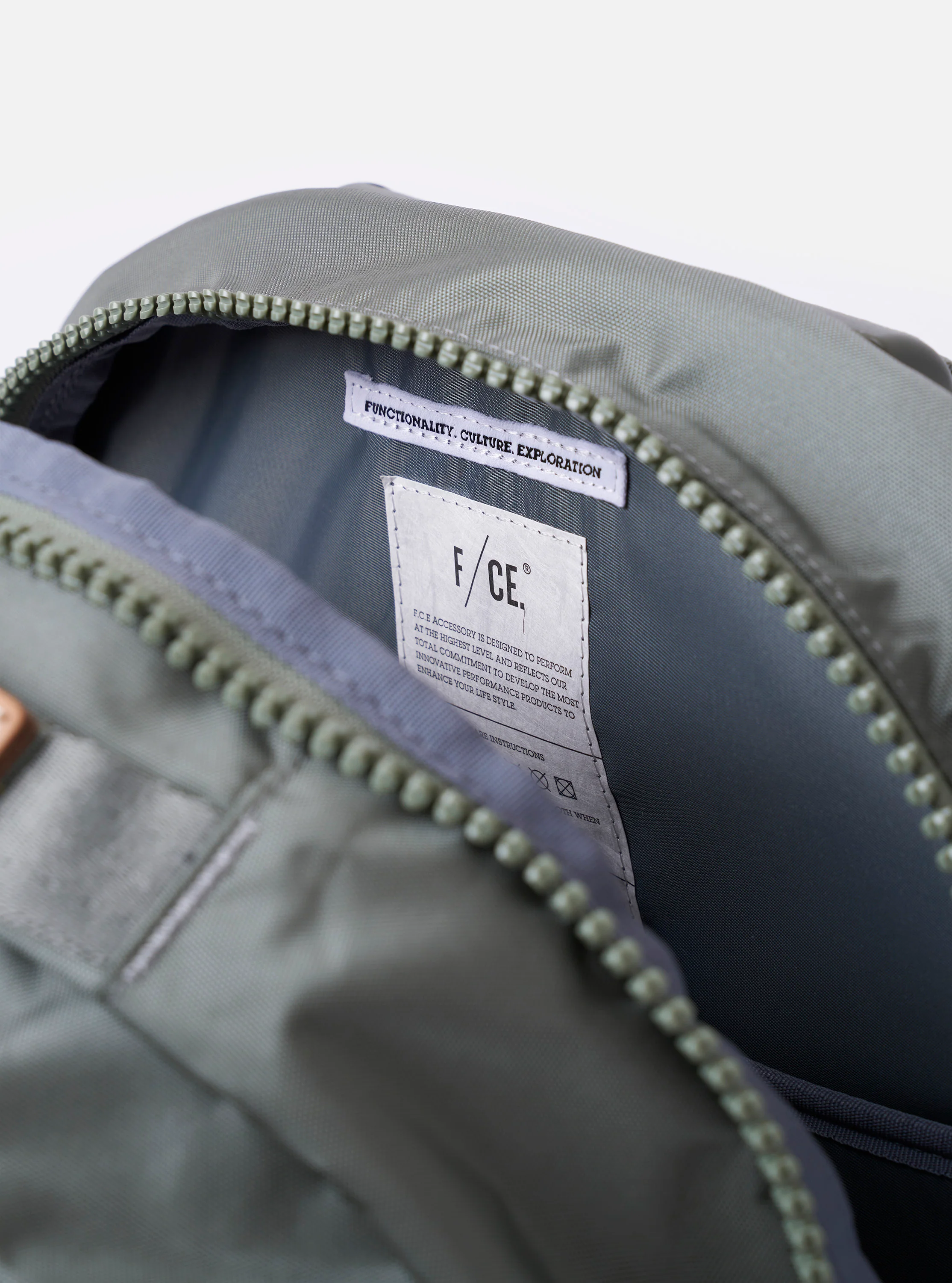 F/CE.® Foliage Green Recycled Nylon 420 re/cor Travel Backpack - Image 6