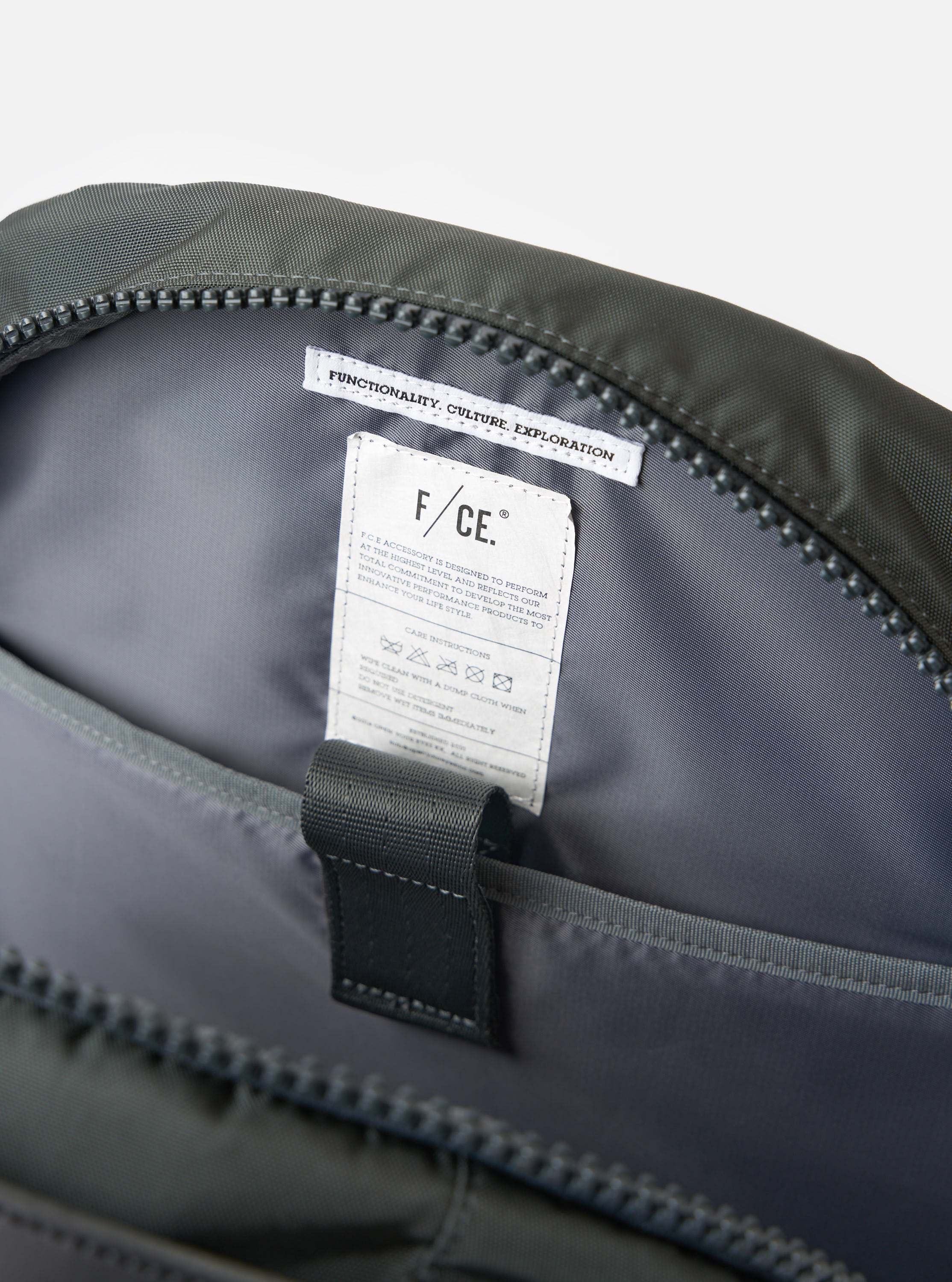 F/CE.® Grey Recycled Nylon 420 re/cor Travel Backpack - Image 8