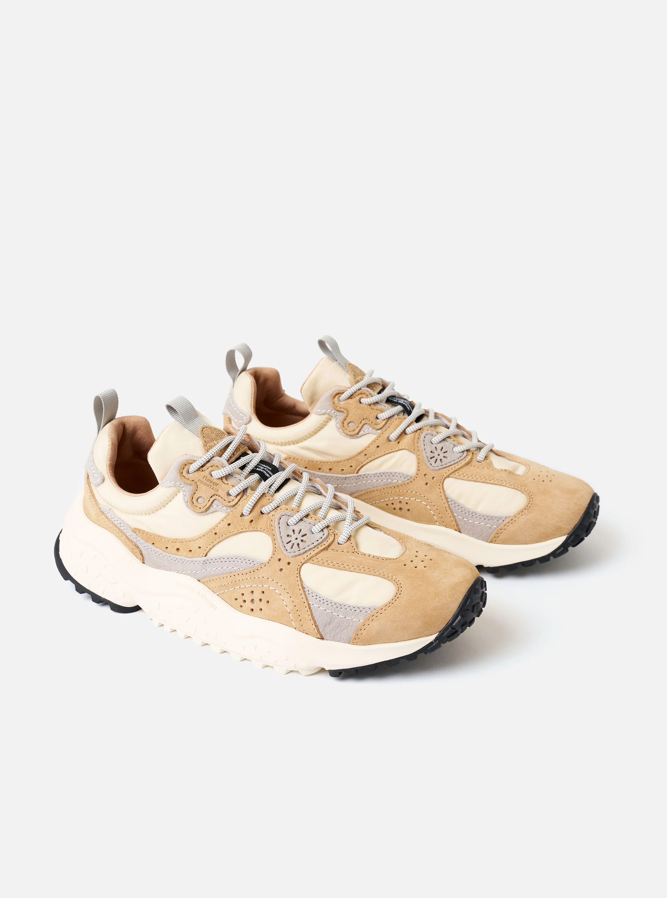 Flower Mountain Beige/Cream/Light Grey Suede/Nylon Wave Uni - Image 3