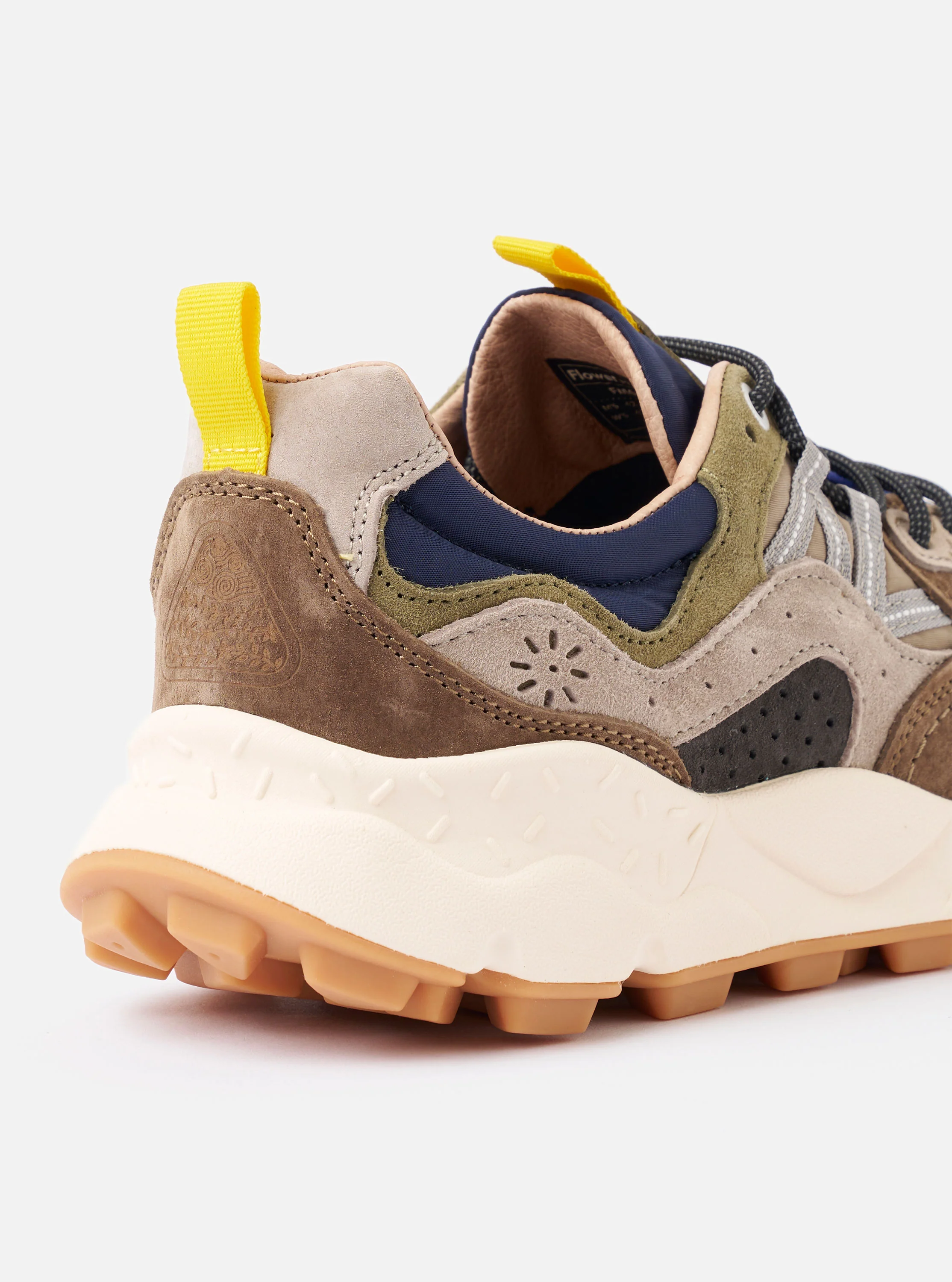 Flower Mountain Dark Grey/Brown Suede/Nylon Yamano 3 Man - Image 4