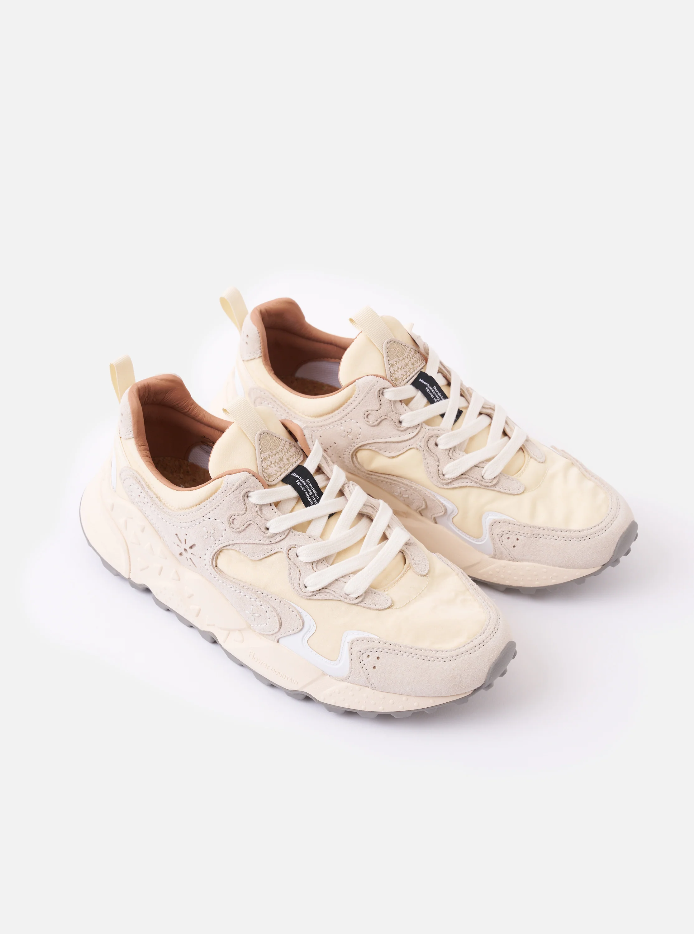 Flower Mountain Milk/Light Beige Suede/Nylon Rulis Uni - Image 5