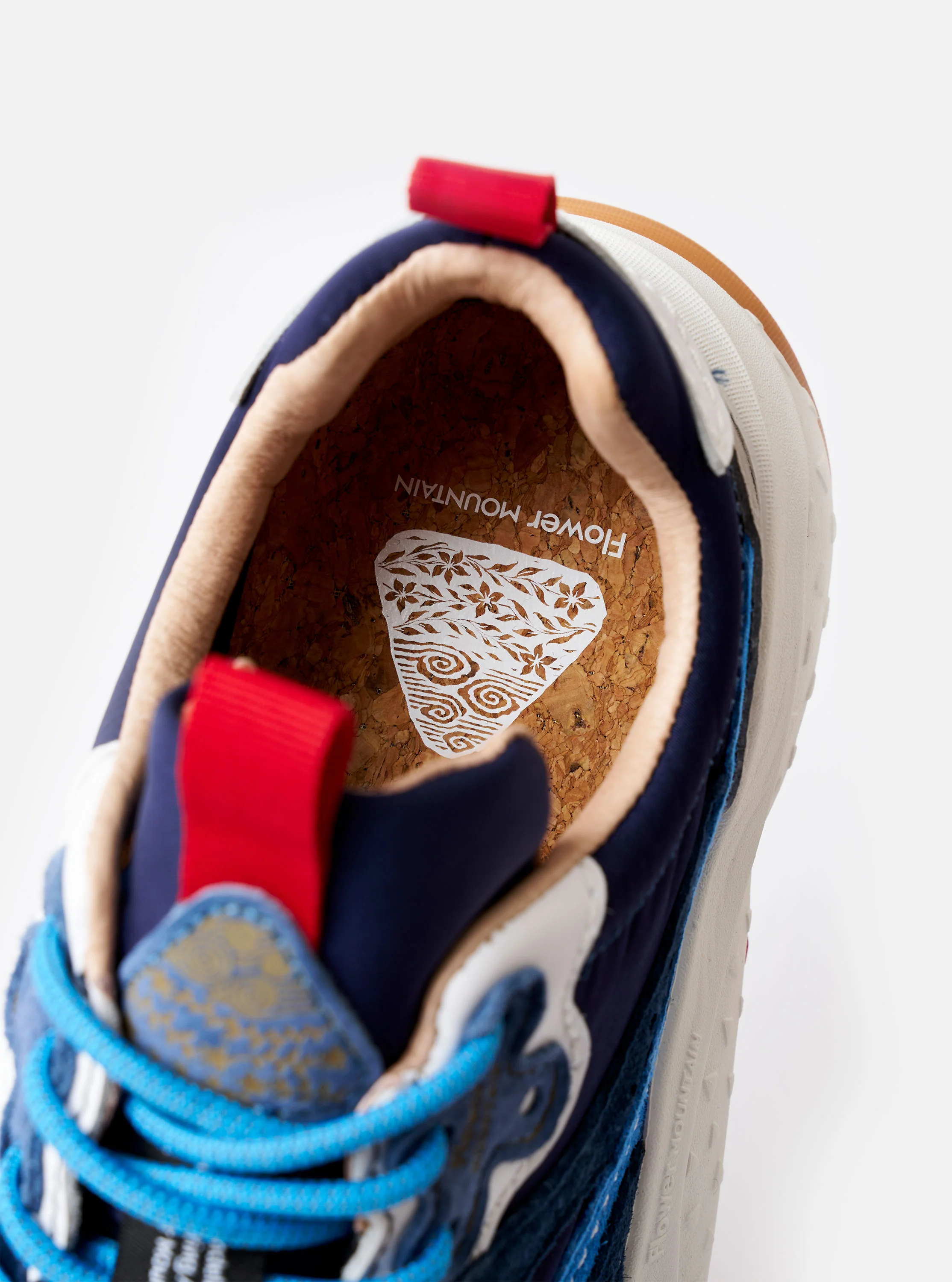 Flower Mountain Navy/Azure Suede/Nylon Wave Man - Image 6