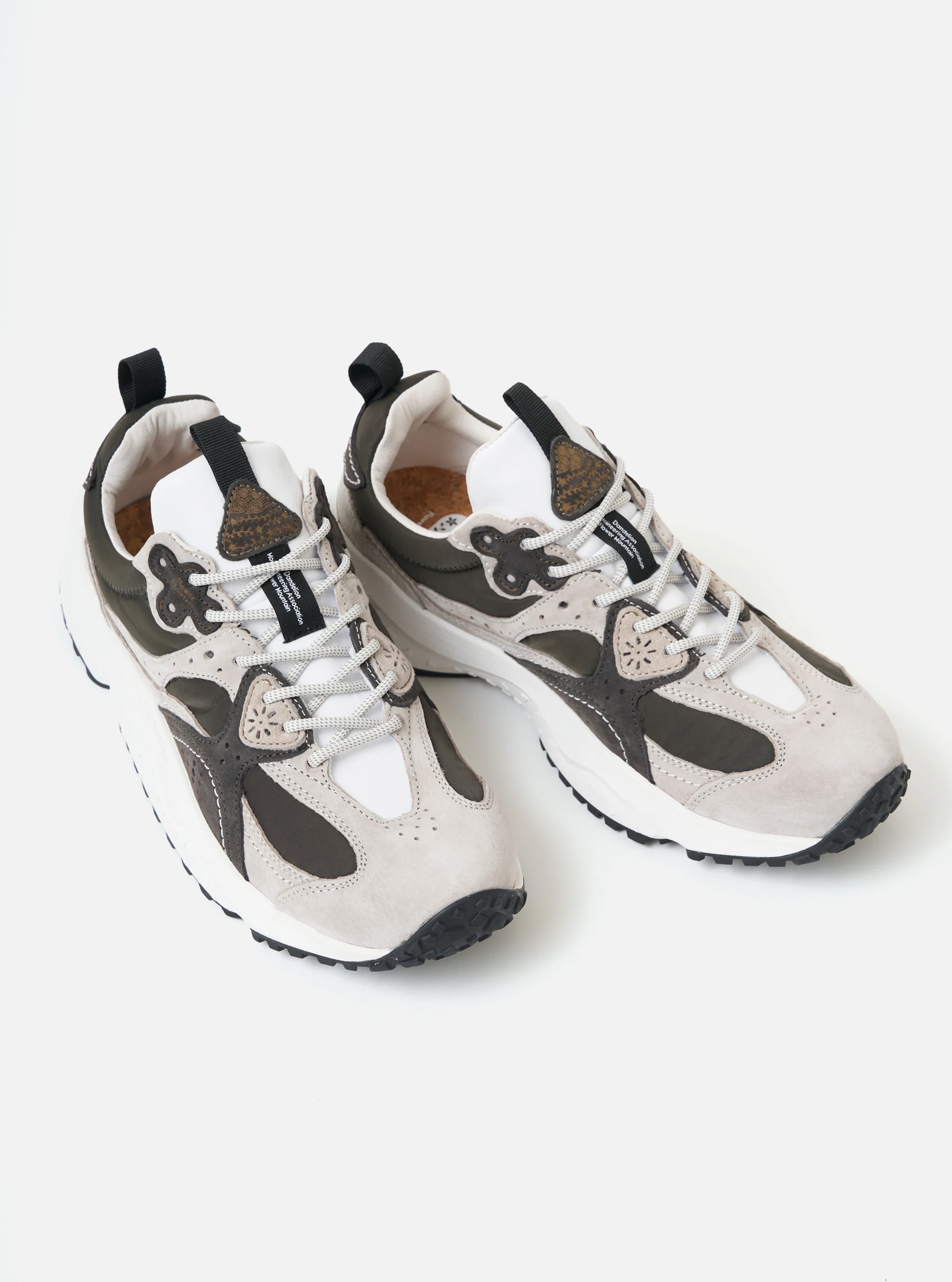 Flower Mountain Light Grey/Dark Grey Suede/Nylon Wave Man - Image 4