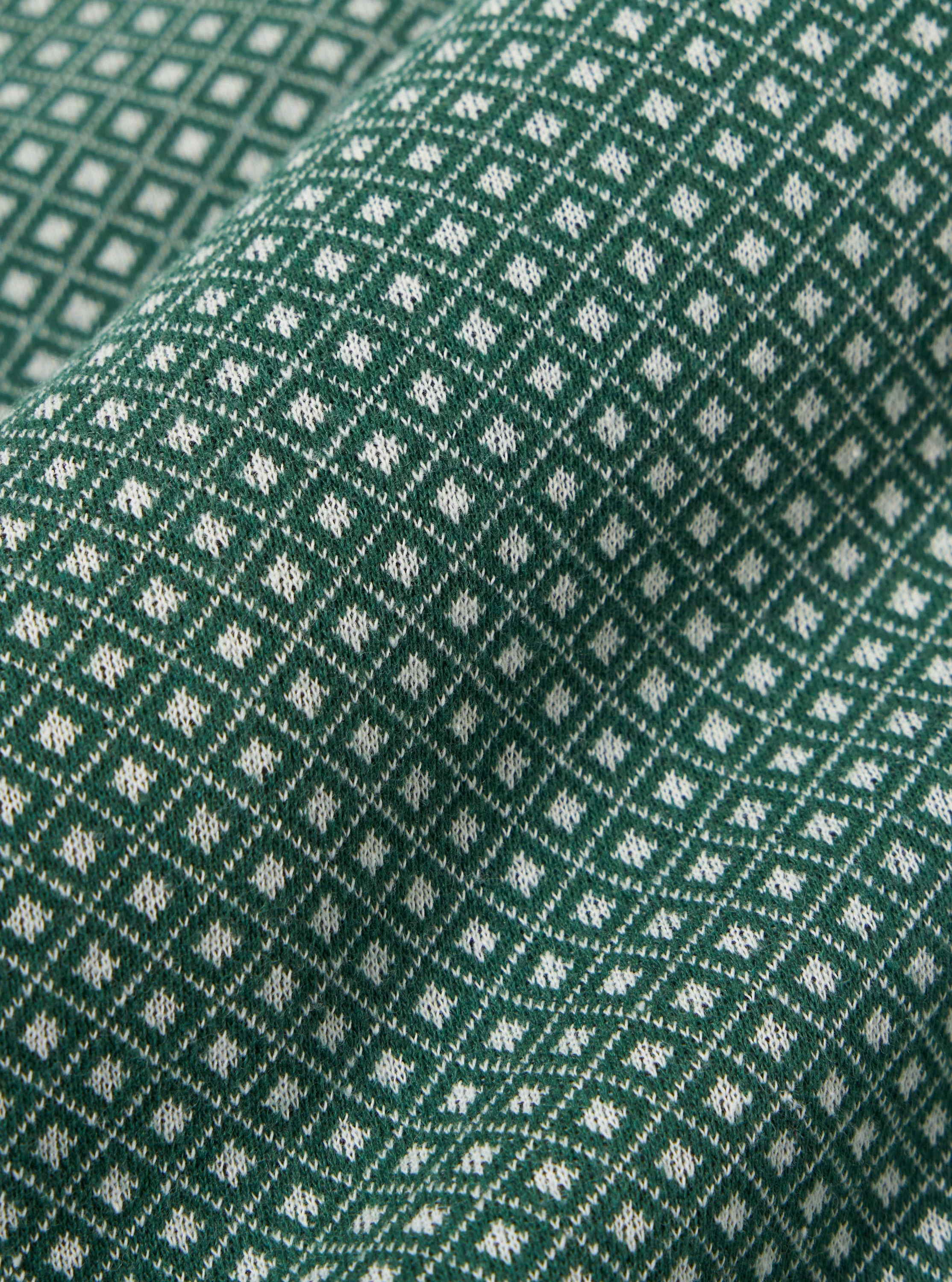 Green Argyll Jersey Cardigan - Image 4