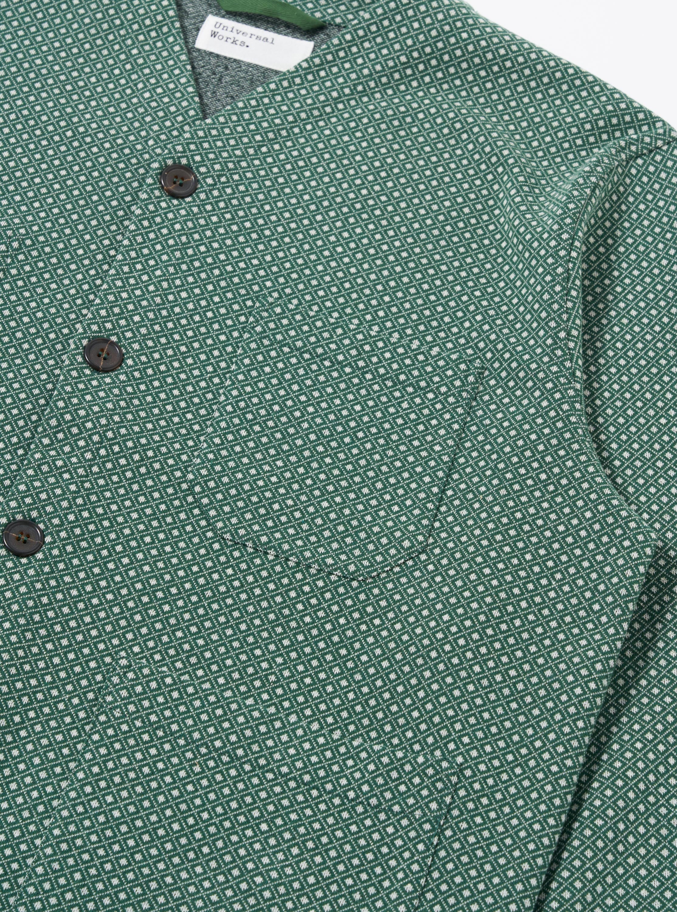Green Argyll Jersey Cardigan - Image 6