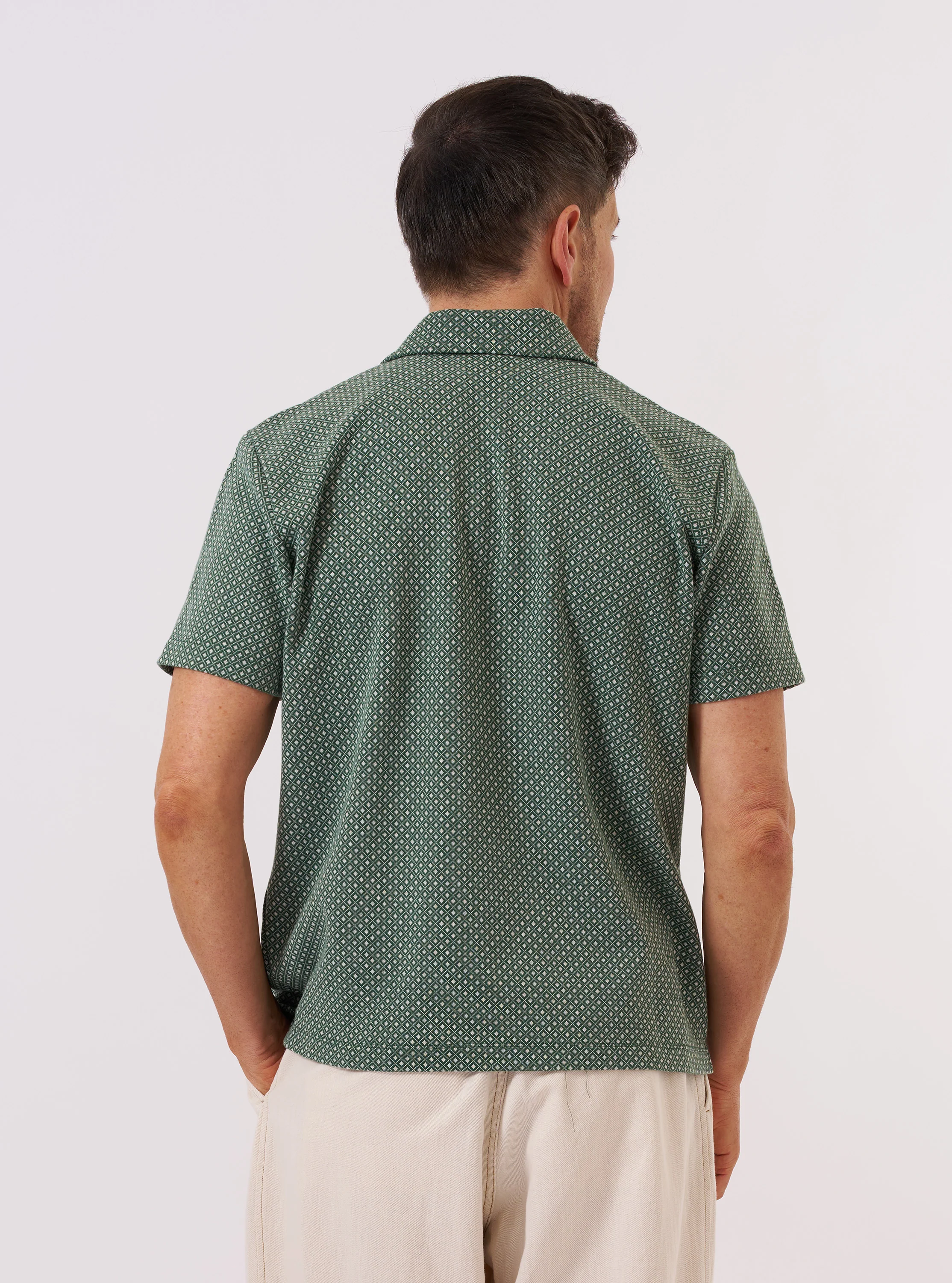 Green Argyll Jersey Newlyn Polo - Image 3