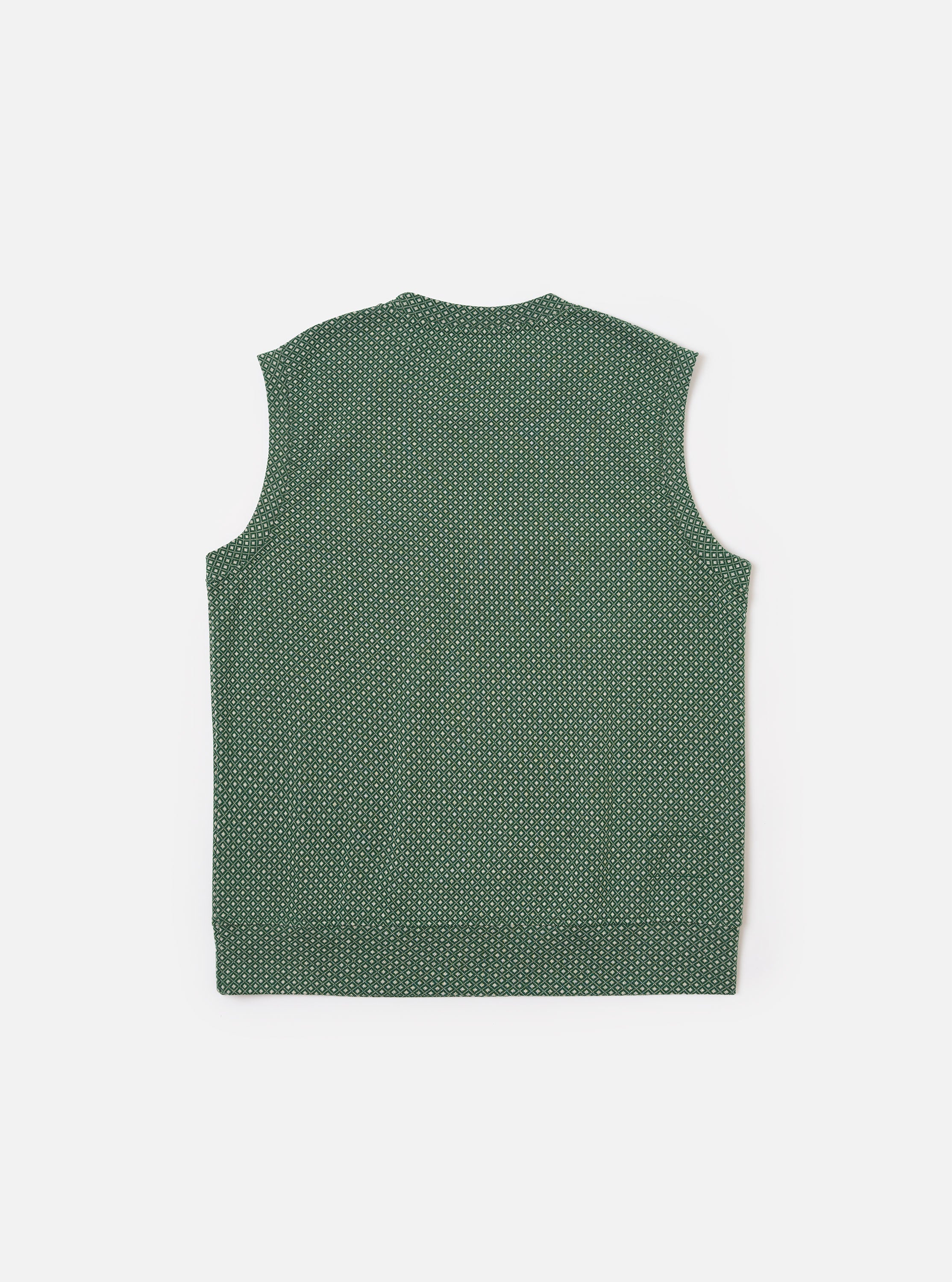 Green Argyll Jersey Sleeveless Crew - Image 5