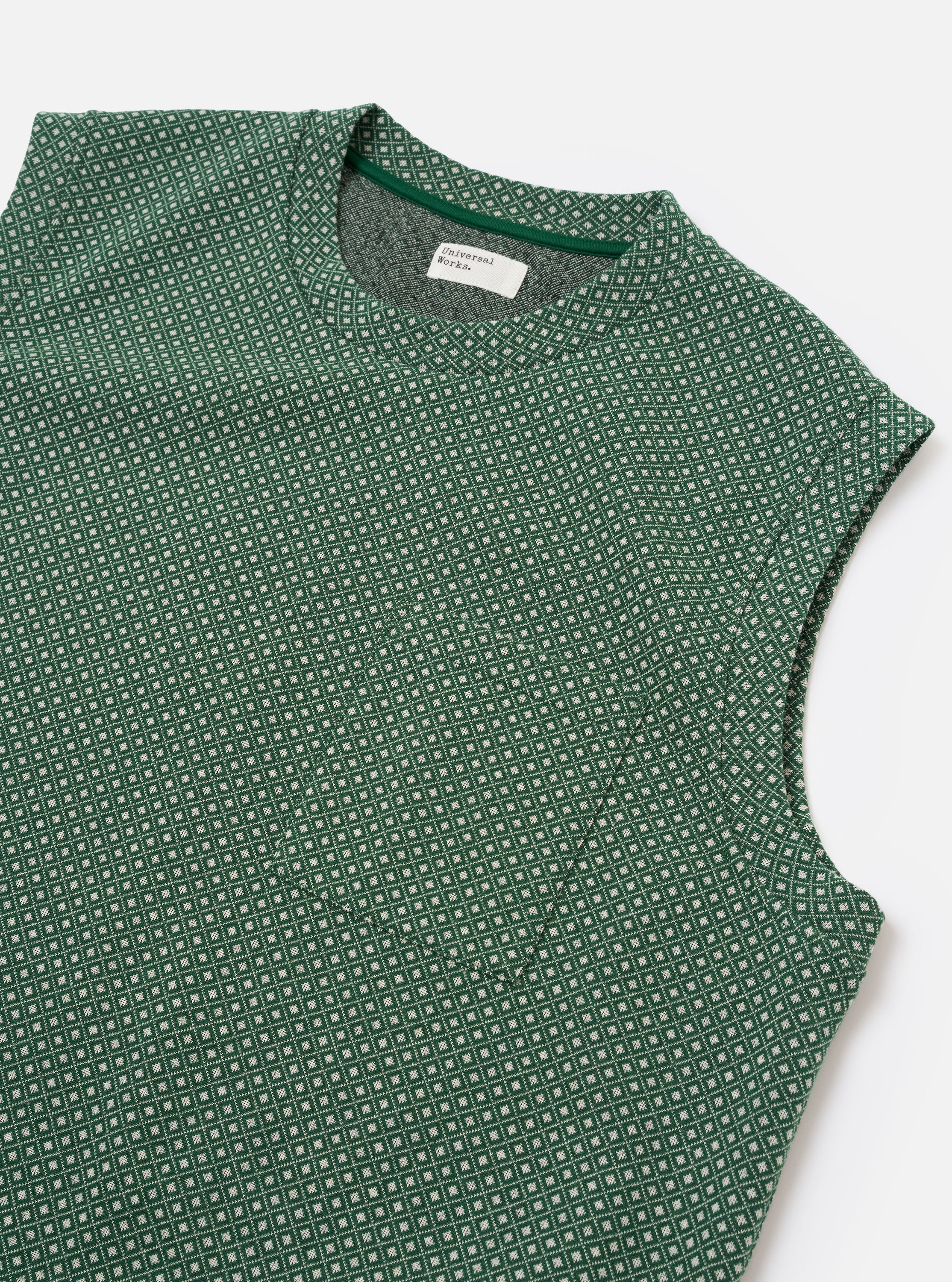 Green Argyll Jersey Sleeveless Crew - Image 6