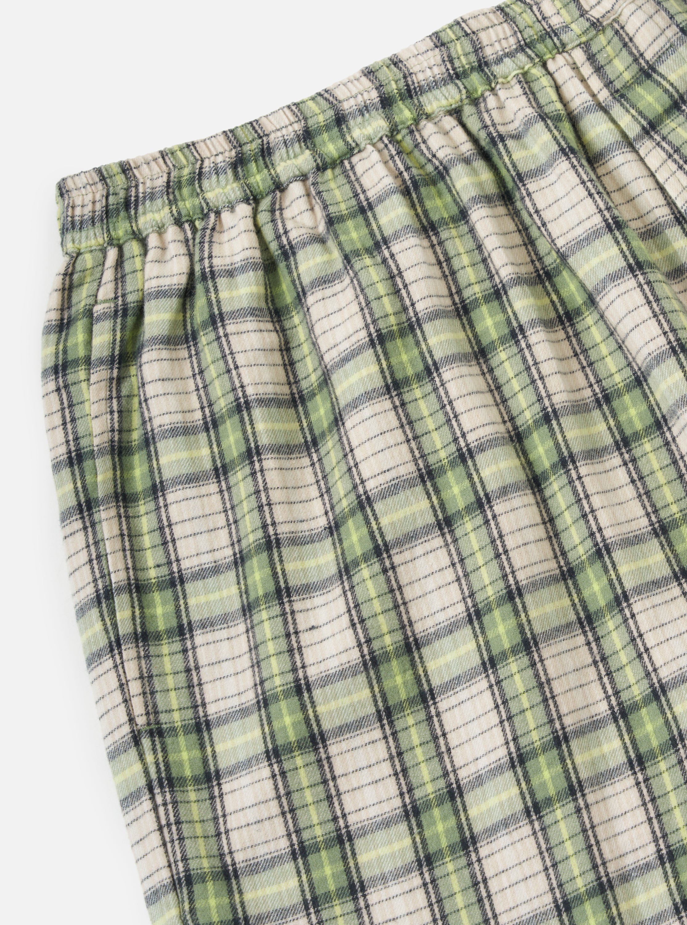 Green Busy Plaid Short Pyjama Set - Image 8