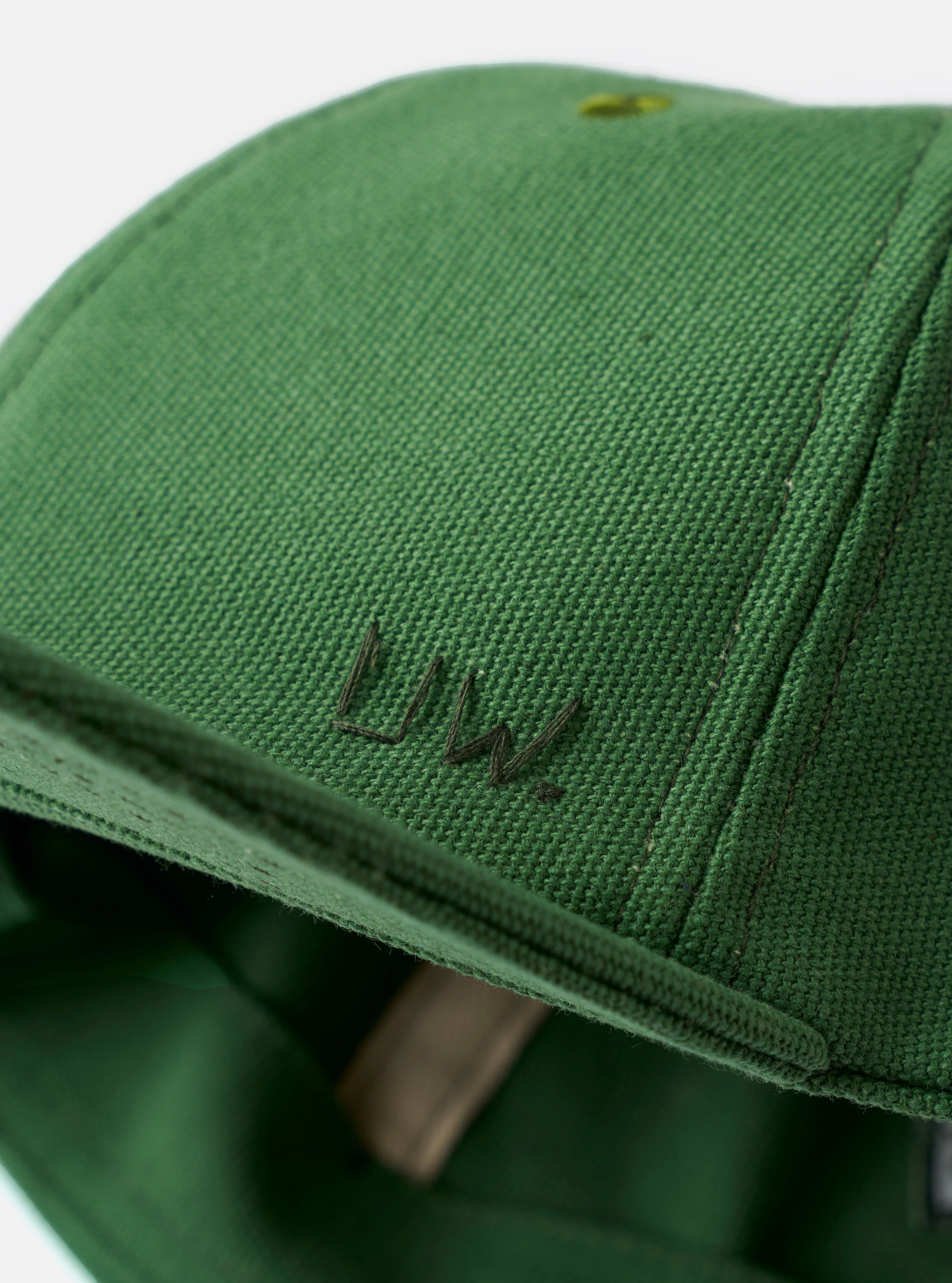 Green Canvas Baseball Hat - Image 6