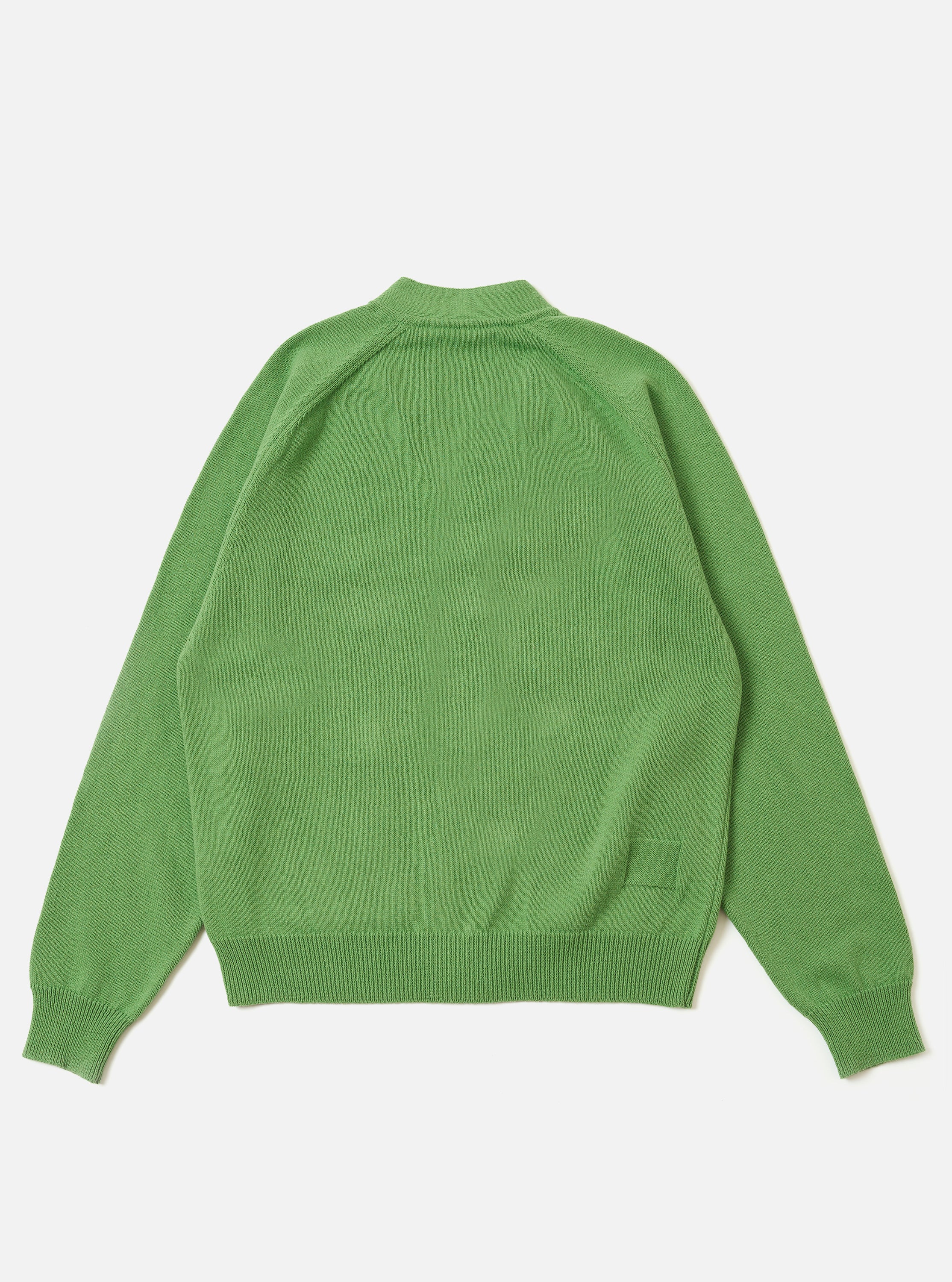 Green Eco Cotton Knit Pocket David Cardigan - Image 5