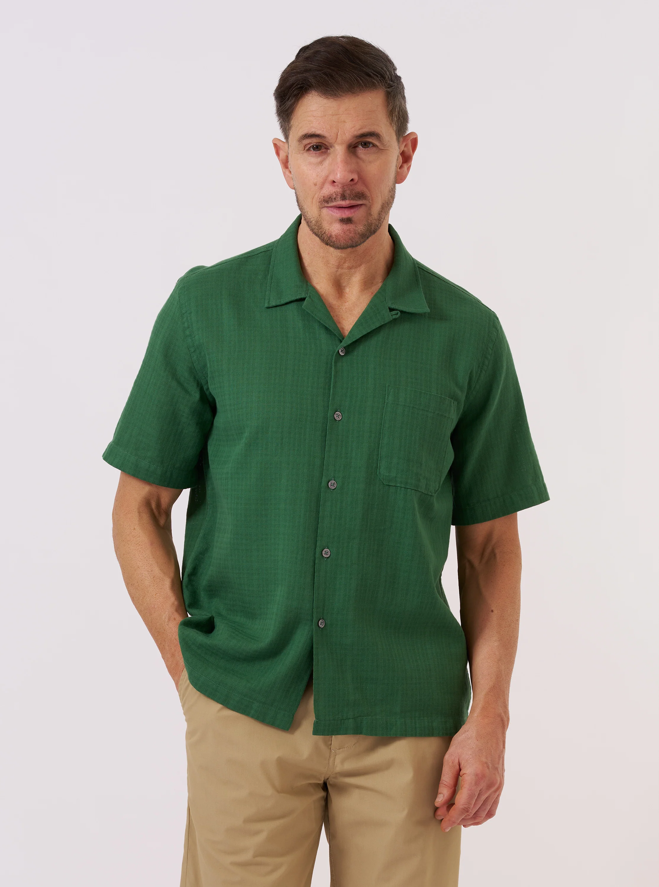 Green Letts Cotton Road Shirt - Image 2