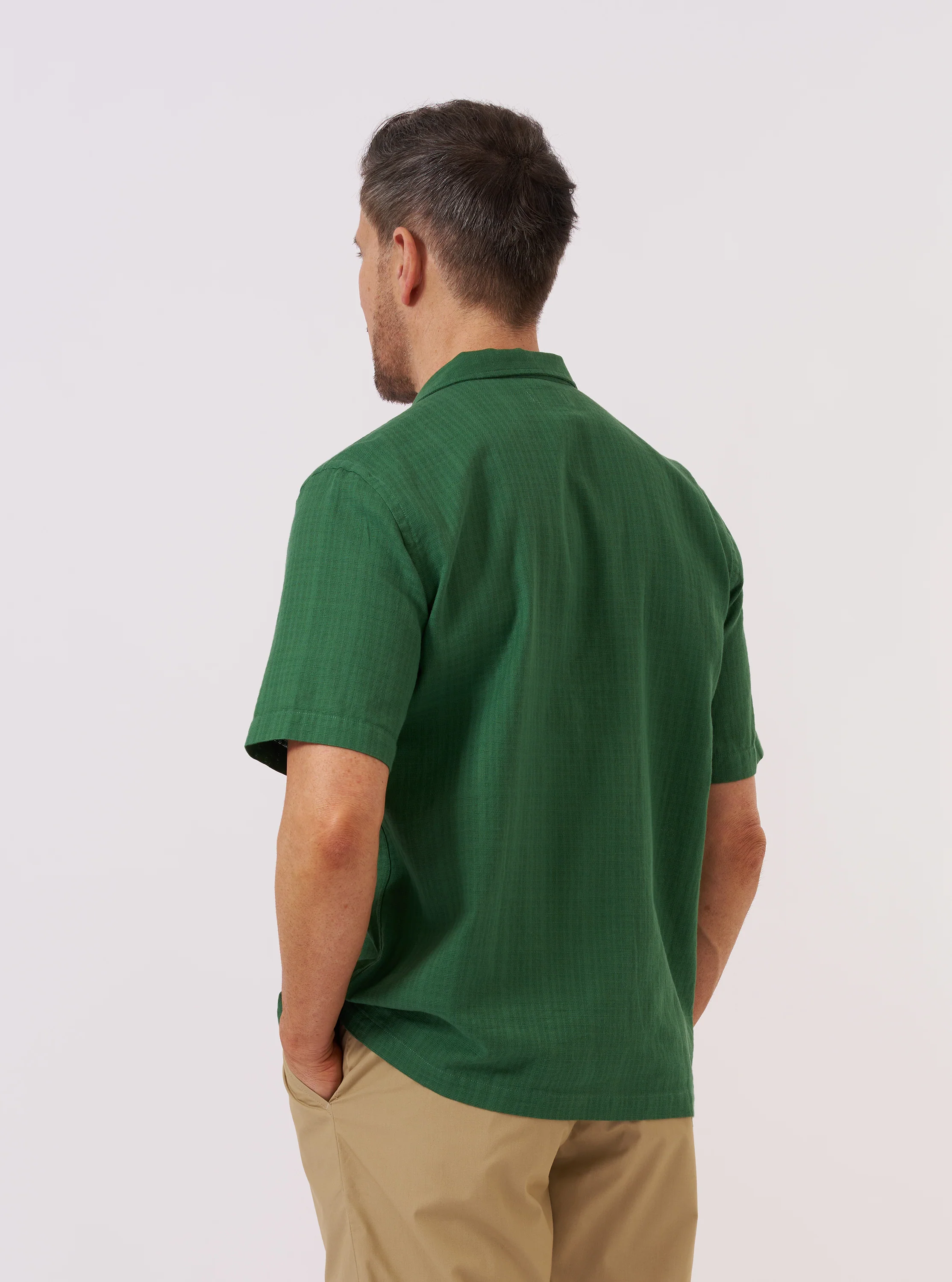 Green Letts Cotton Road Shirt - Image 3