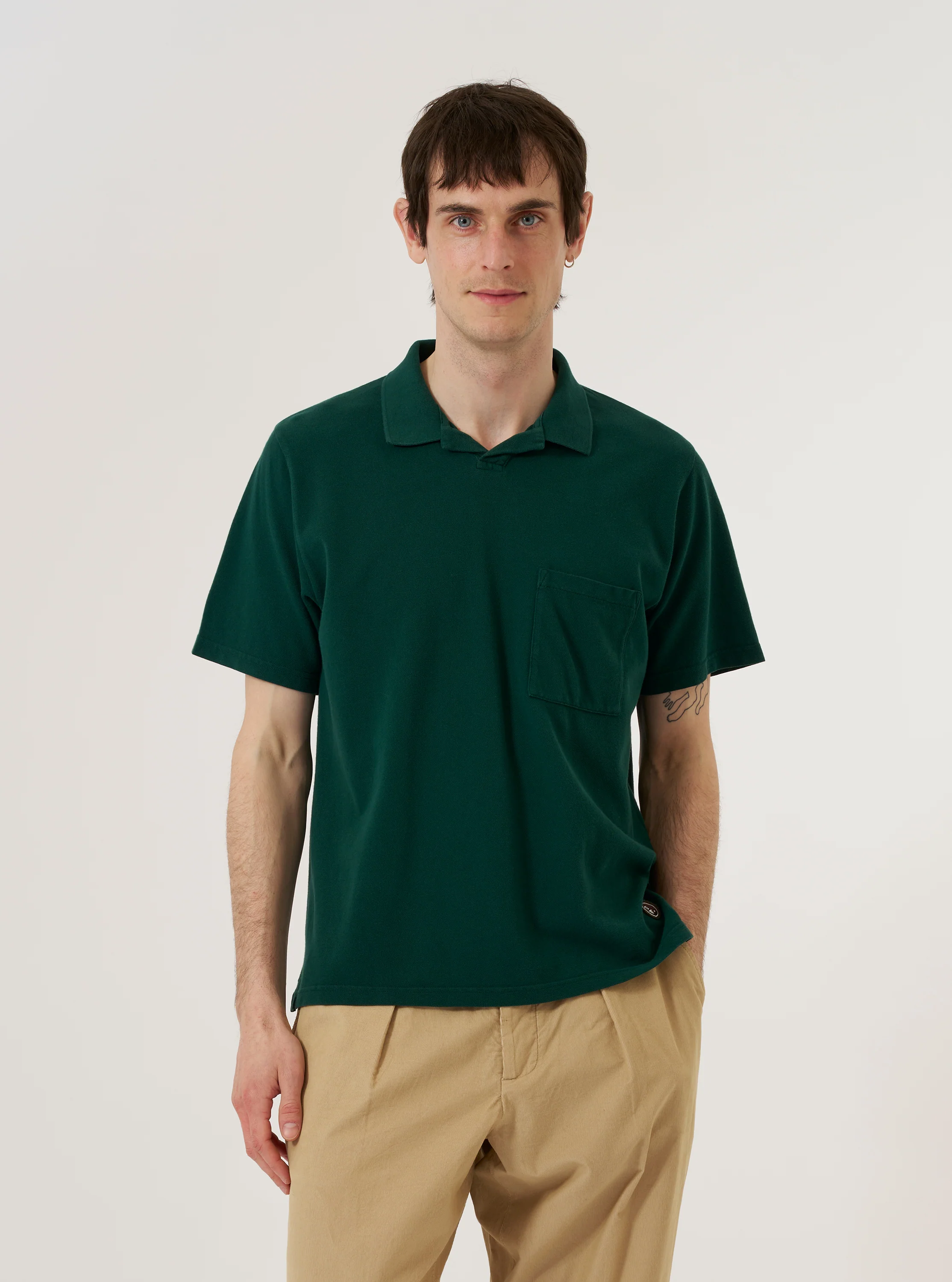 Green Piquet Vacation Polo - Image 2