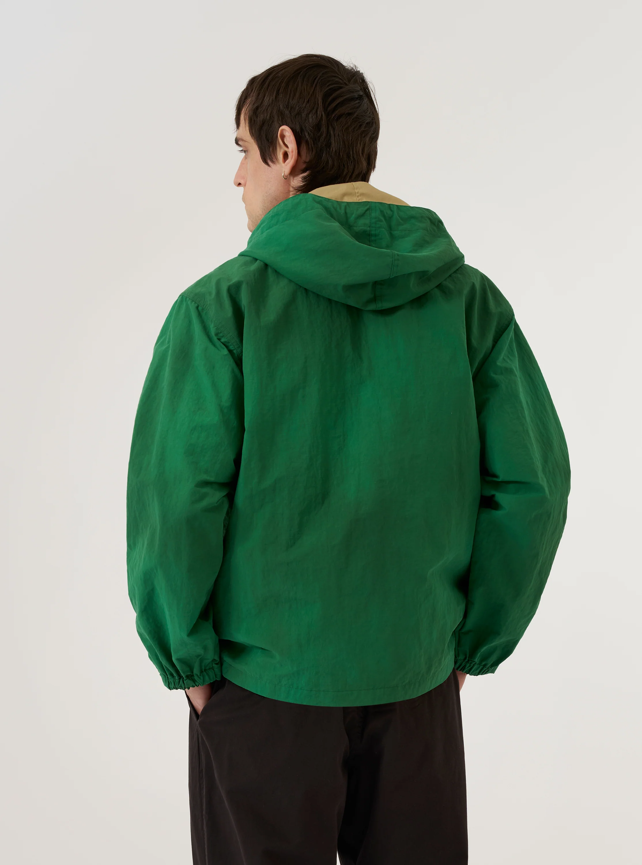 Green Recycled Splash Nylon Longsands Jacket - Image 3