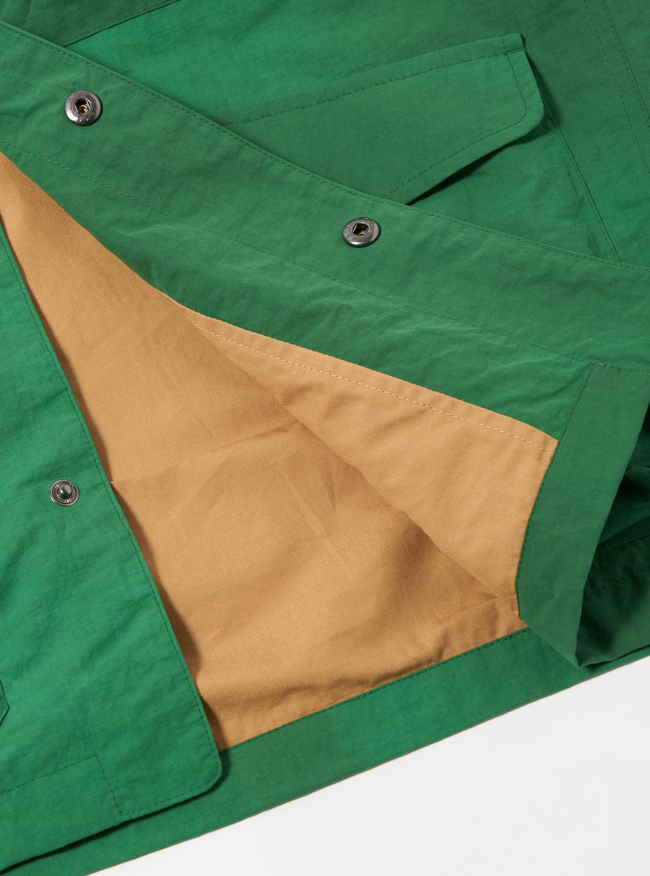 Green Recycled Splash Nylon Longsands Jacket - Image 7