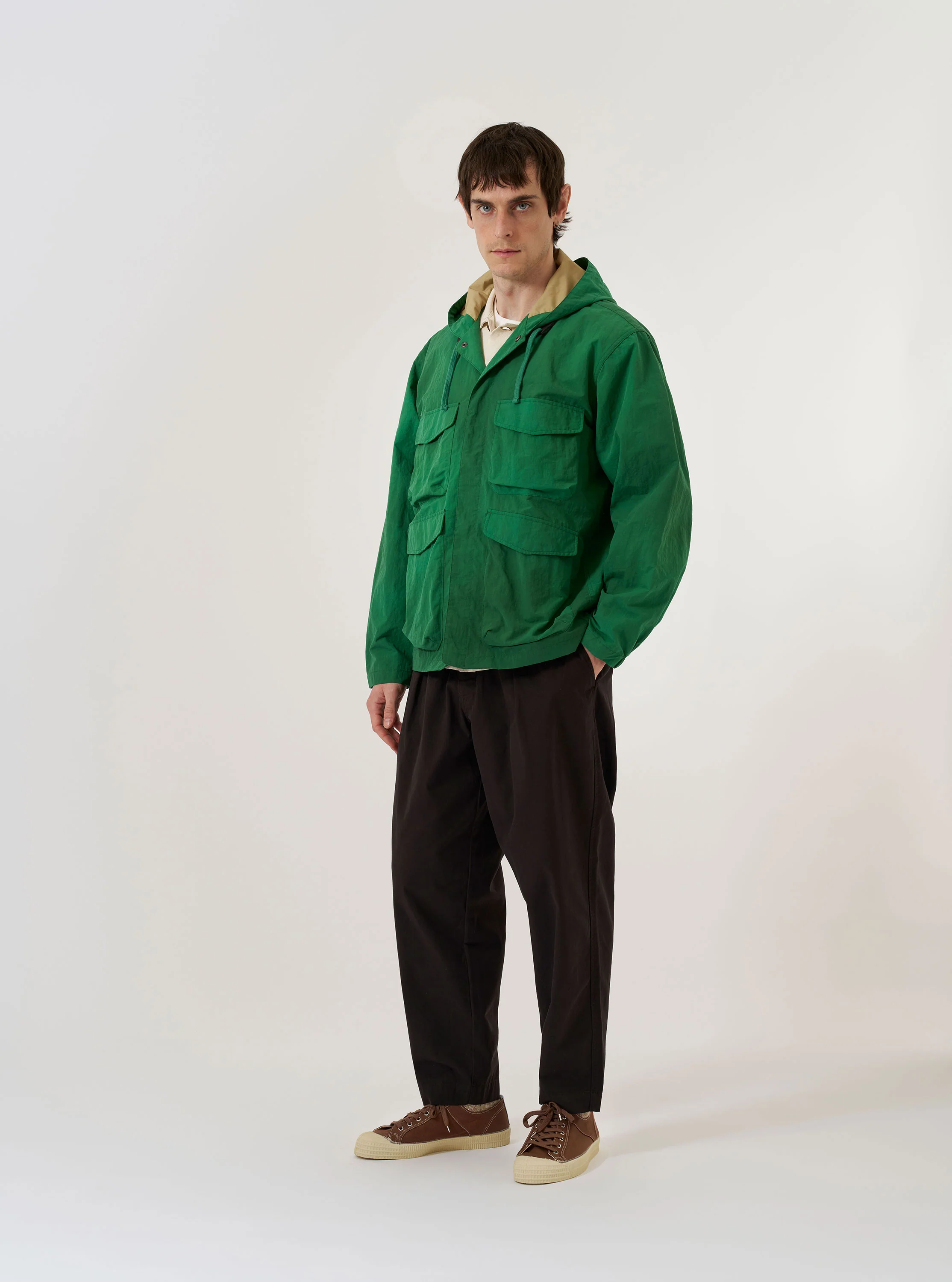 Green Recycled Splash Nylon Longsands Jacket - Image 8