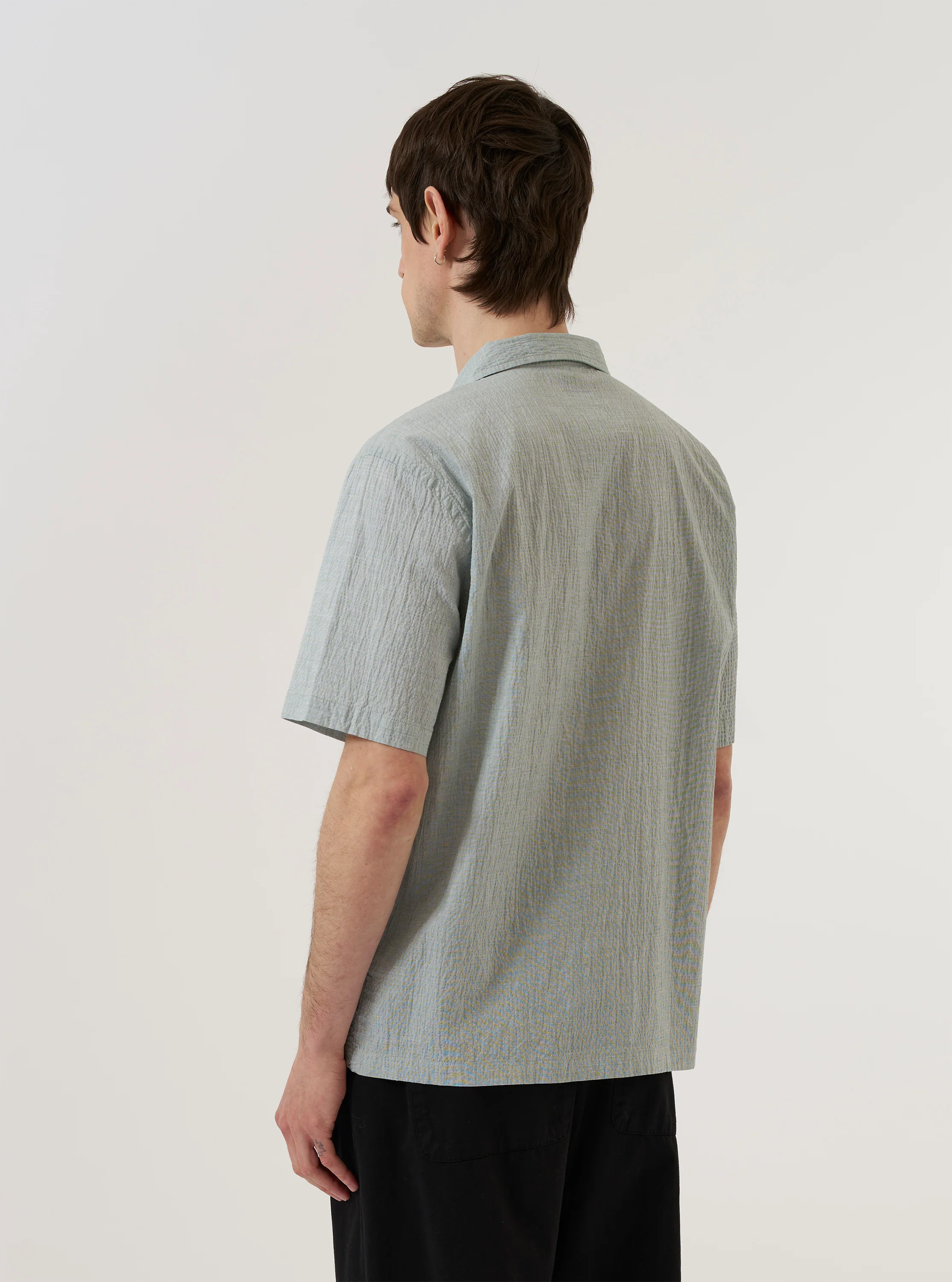Green Seersucker Road Shirt - Image 3