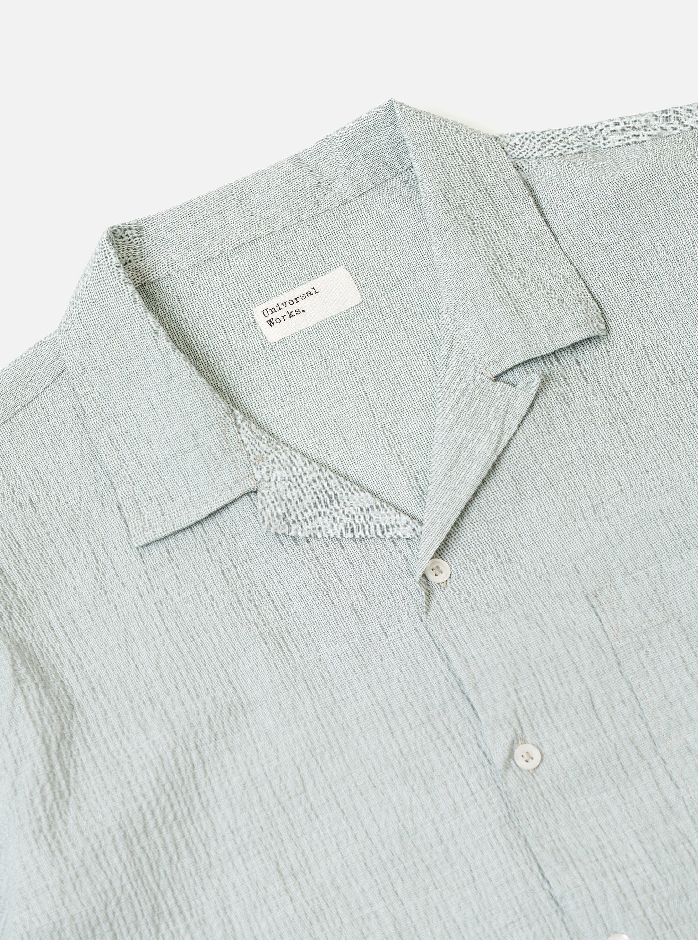 Green Seersucker Road Shirt - Image 6