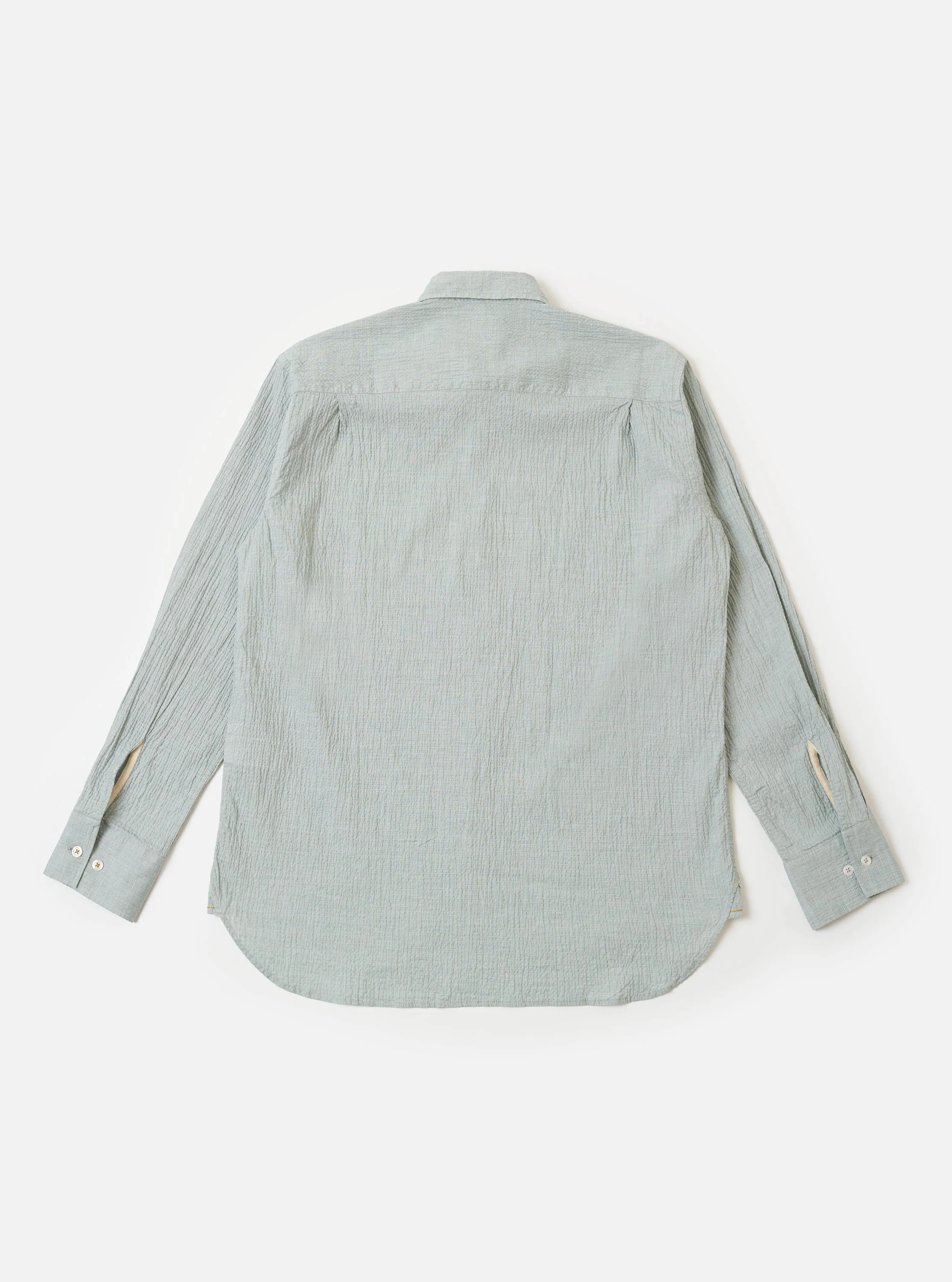 Green Seersucker Square Pocket Shirt - Image 5