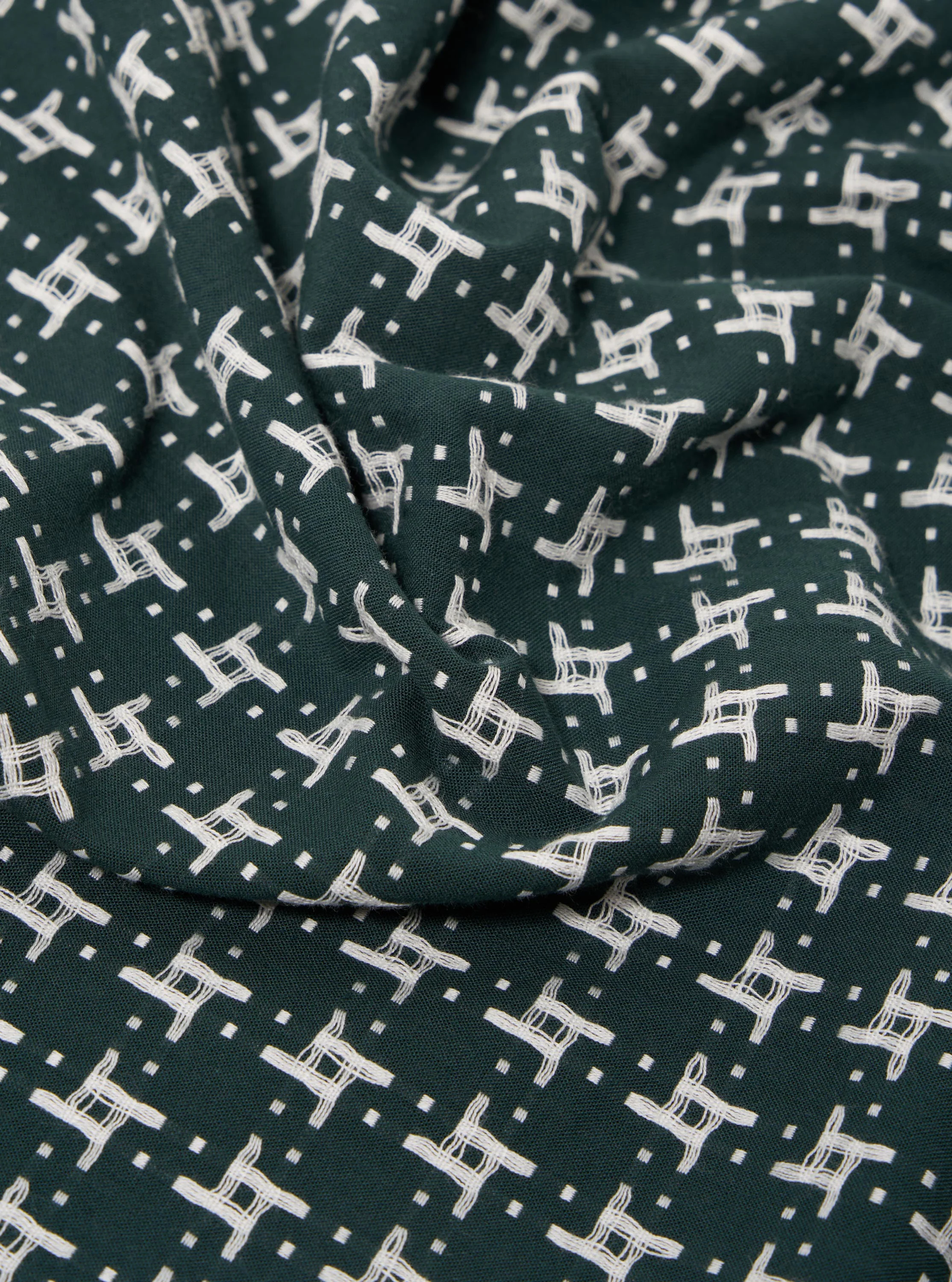 Green/White Rhodes 8 Cotton Road Shirt - Image 4