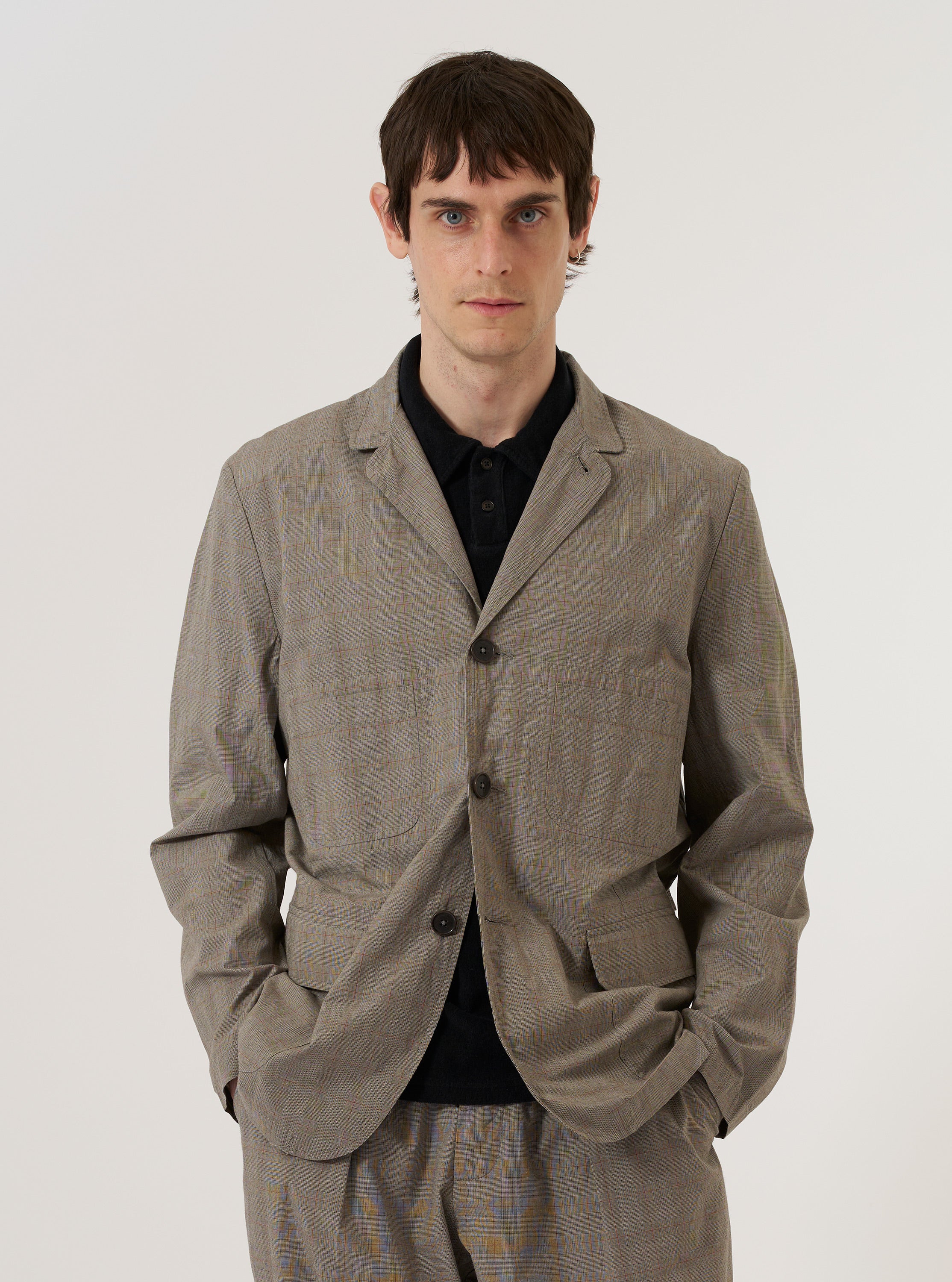 Grey Brown Wales Glen Check Barra Jacket - Image 2