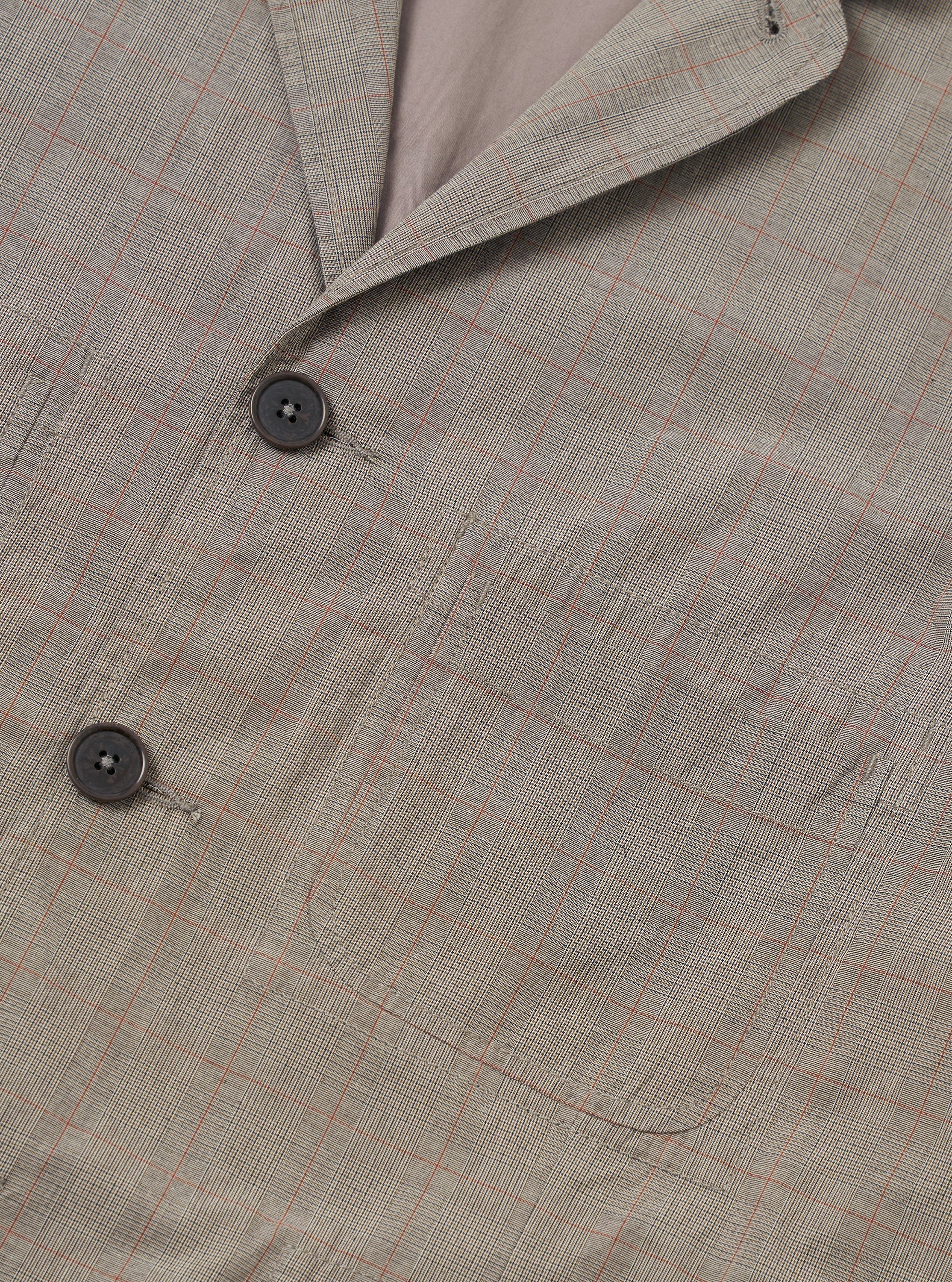 Grey Brown Wales Glen Check Barra Jacket - Image 6