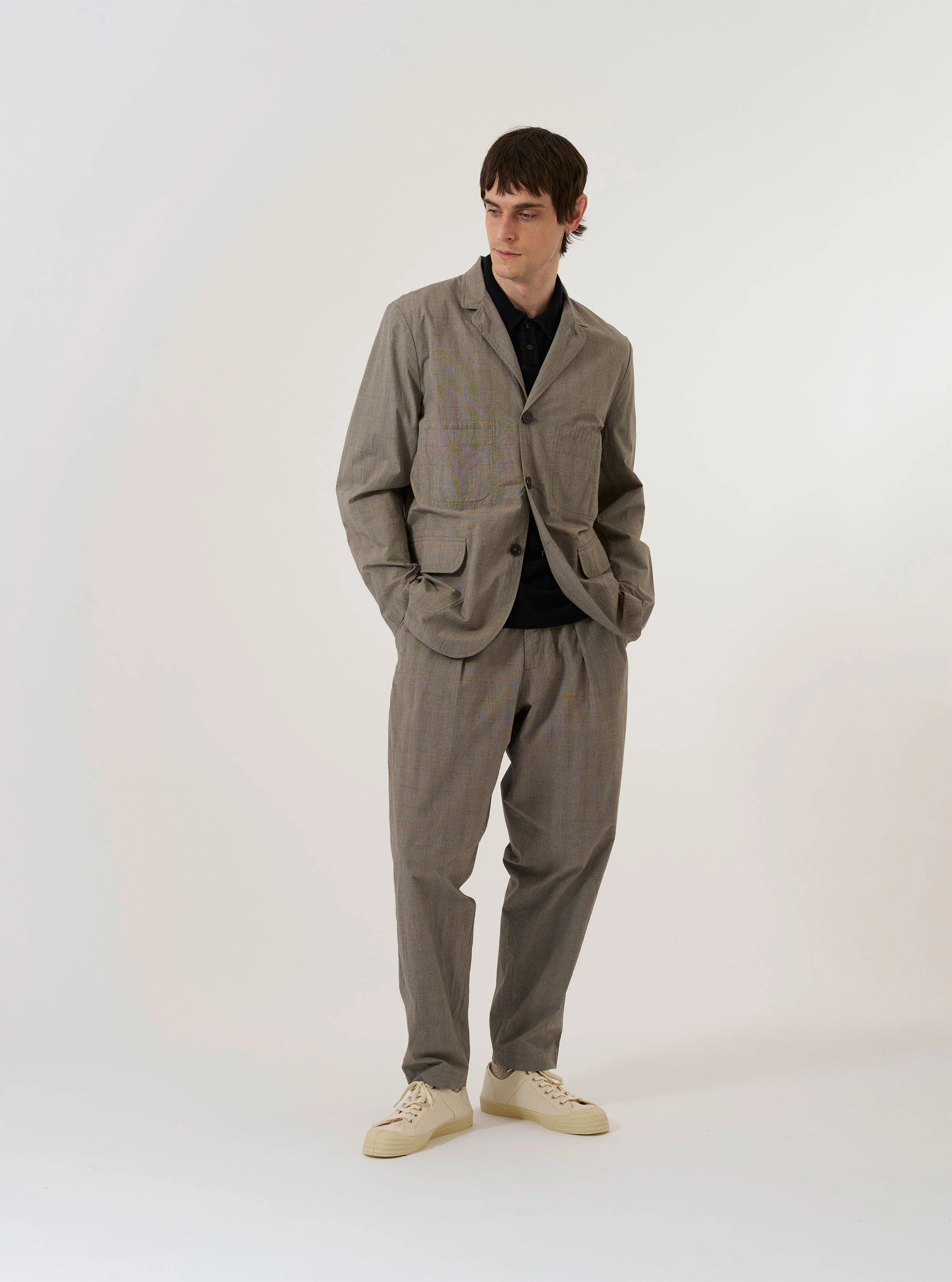 Grey Brown Wales Glen Check Barra Jacket - Image 8