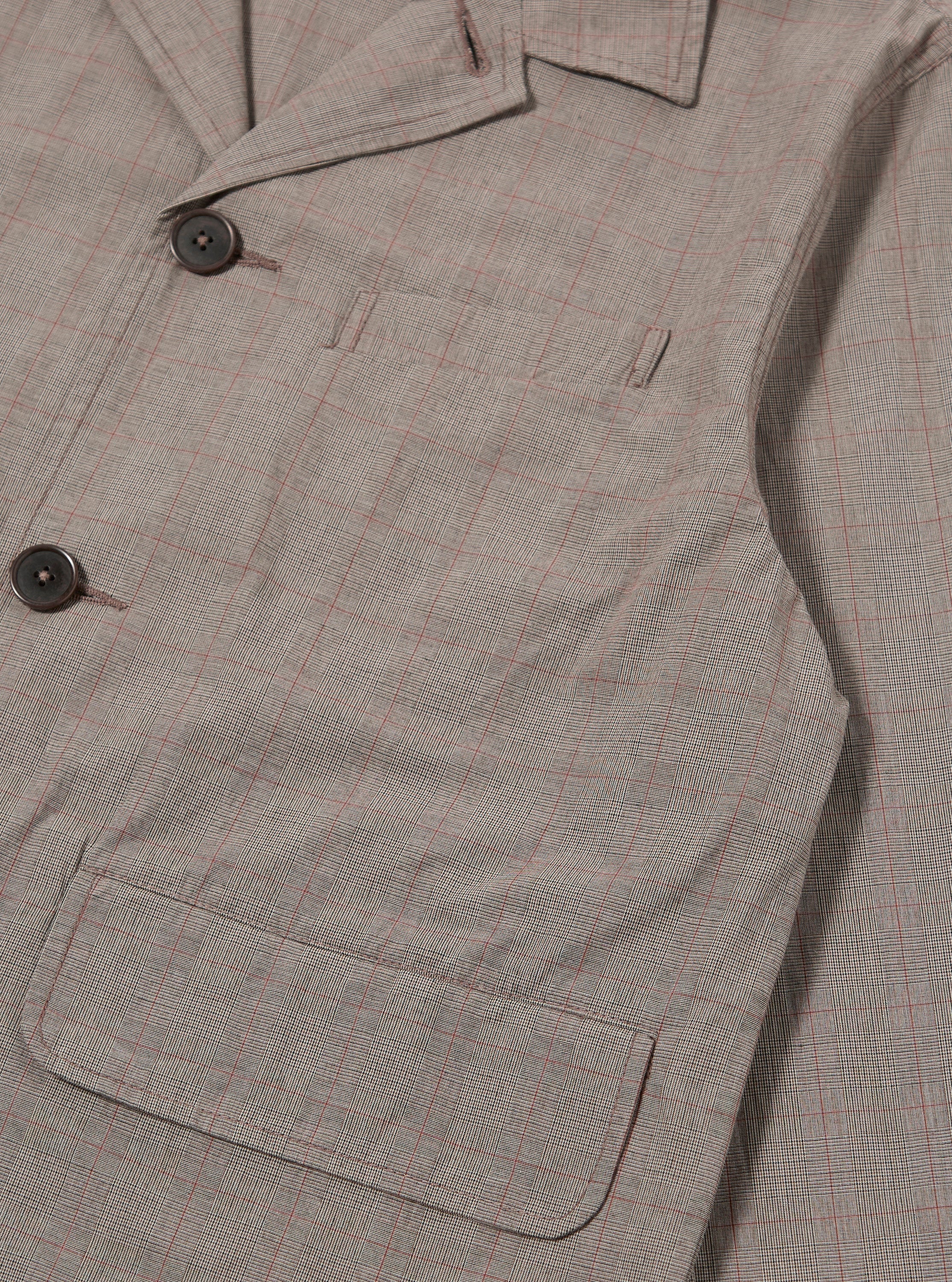 Grey Brown Wales Glen Check Franck Jacket - Image 6