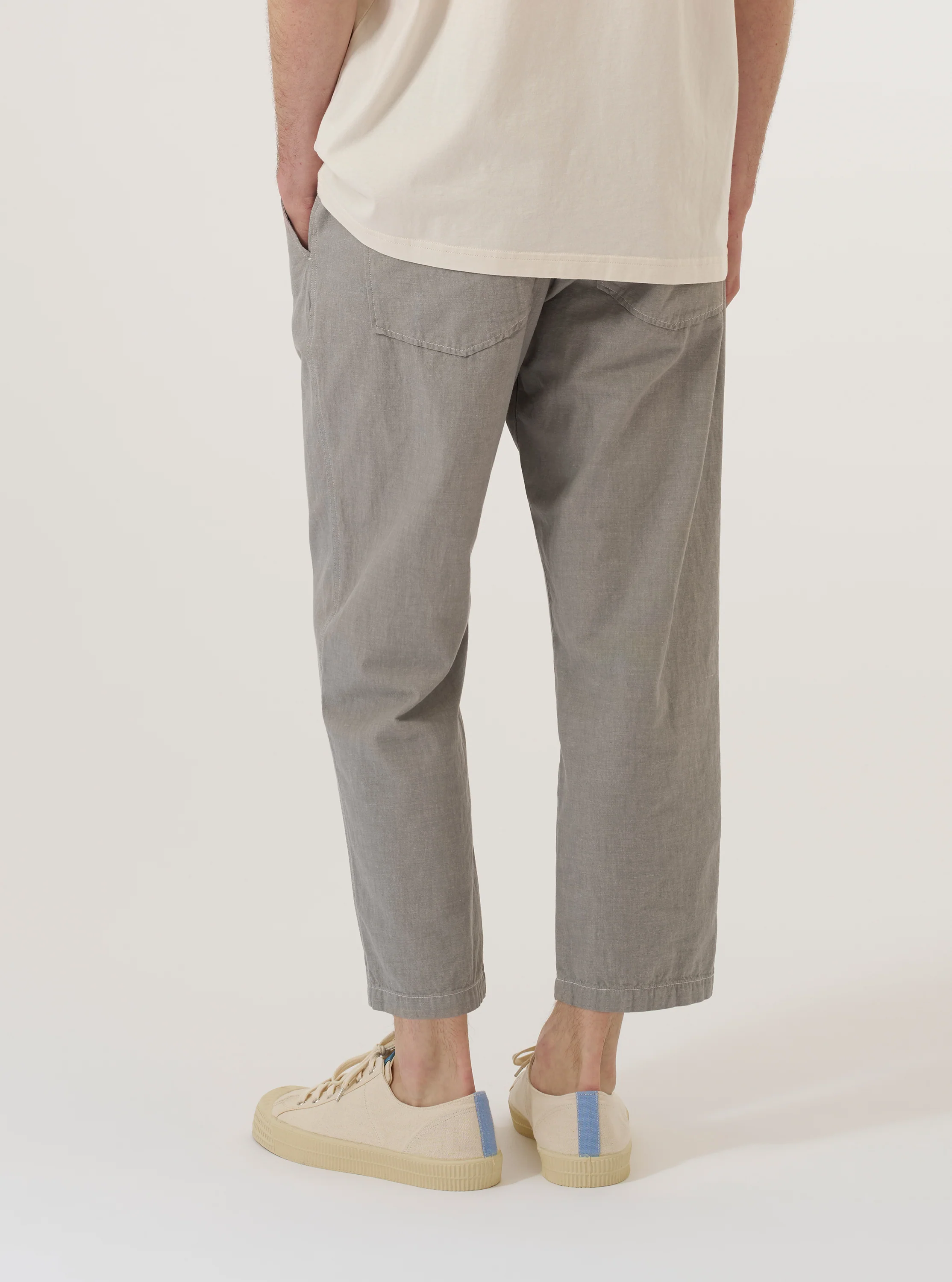 Grey Izumi Cotton Hi Water Trouser - Image 3