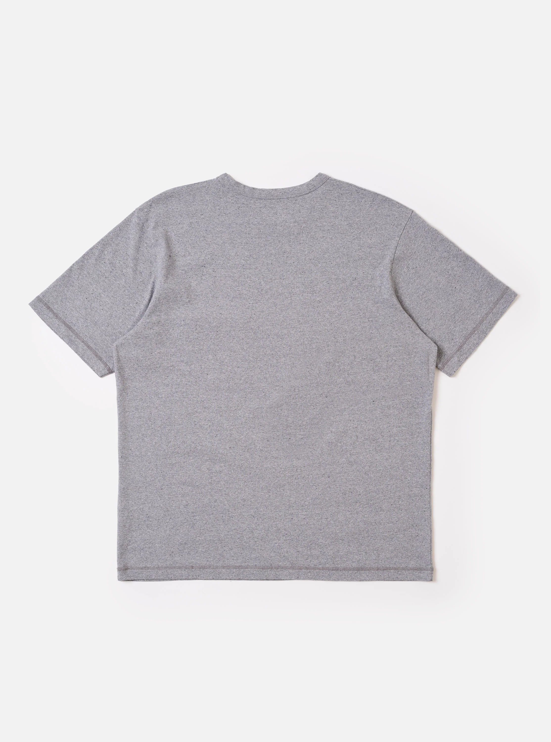 Grey Marl Recycled/Bio Jersey Core Pocket Tee - Image 5
