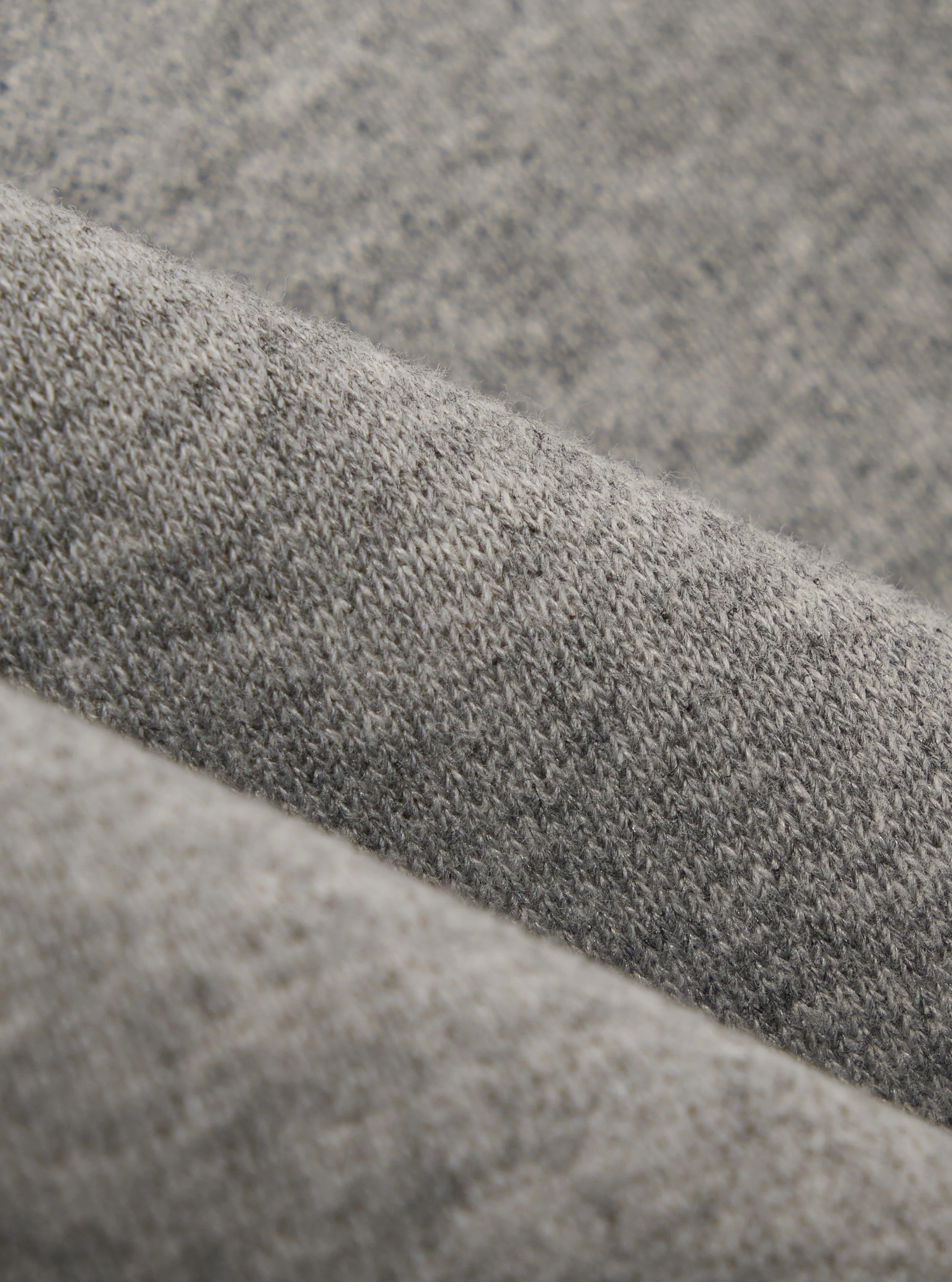 Grey Marl Recycled Cotton Blend Jersey Loose Sweatshirt - Image 3