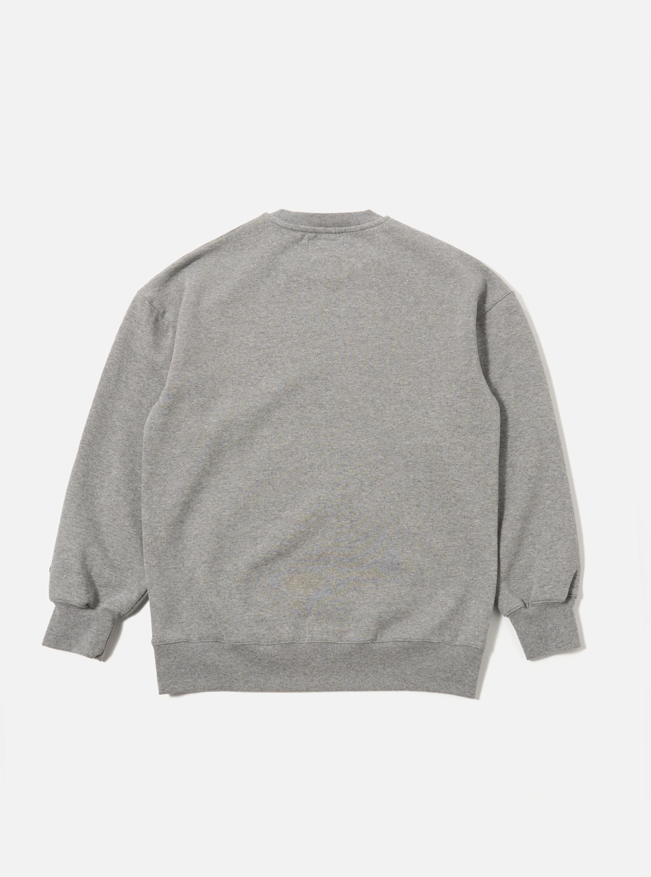 Grey Marl Recycled Cotton Blend Jersey Loose Sweatshirt - Image 4