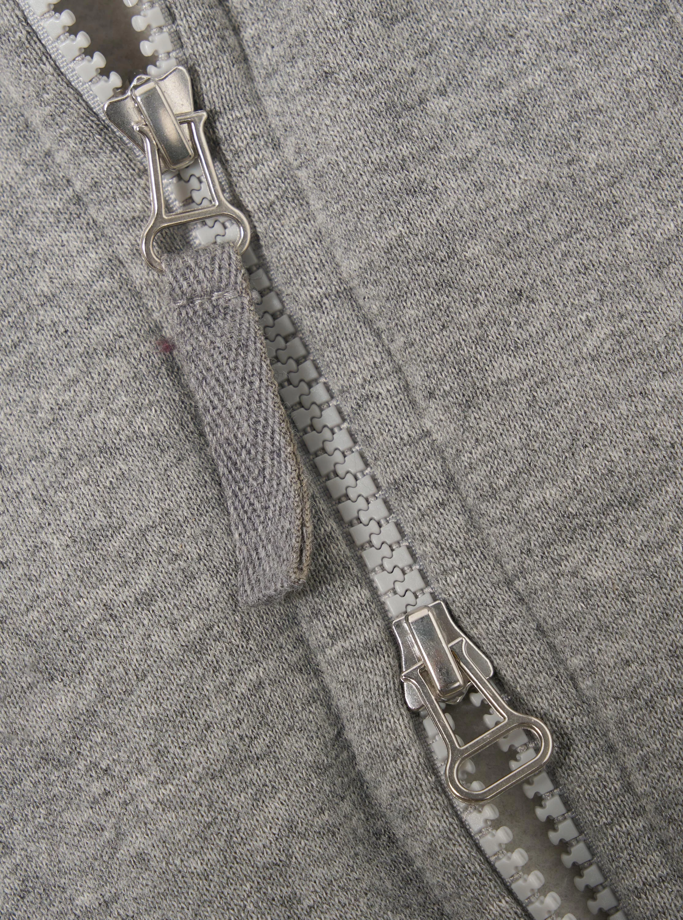 Grey Marl Recycled Cotton Blend Jersey Tyler Jacket - Image 7