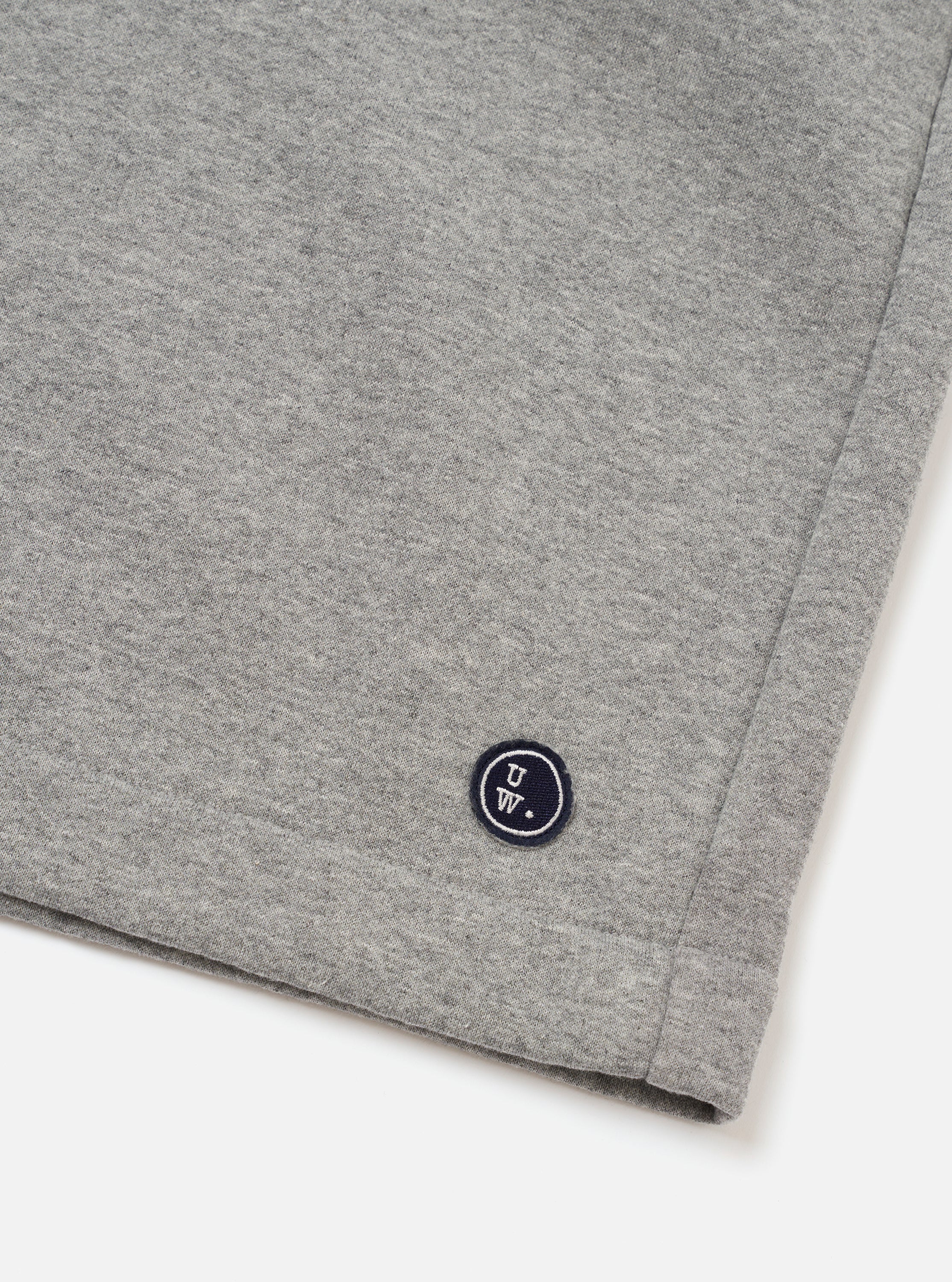 Grey Marl Recycled Cotton Blend Jersey Vacation Short - Image 6