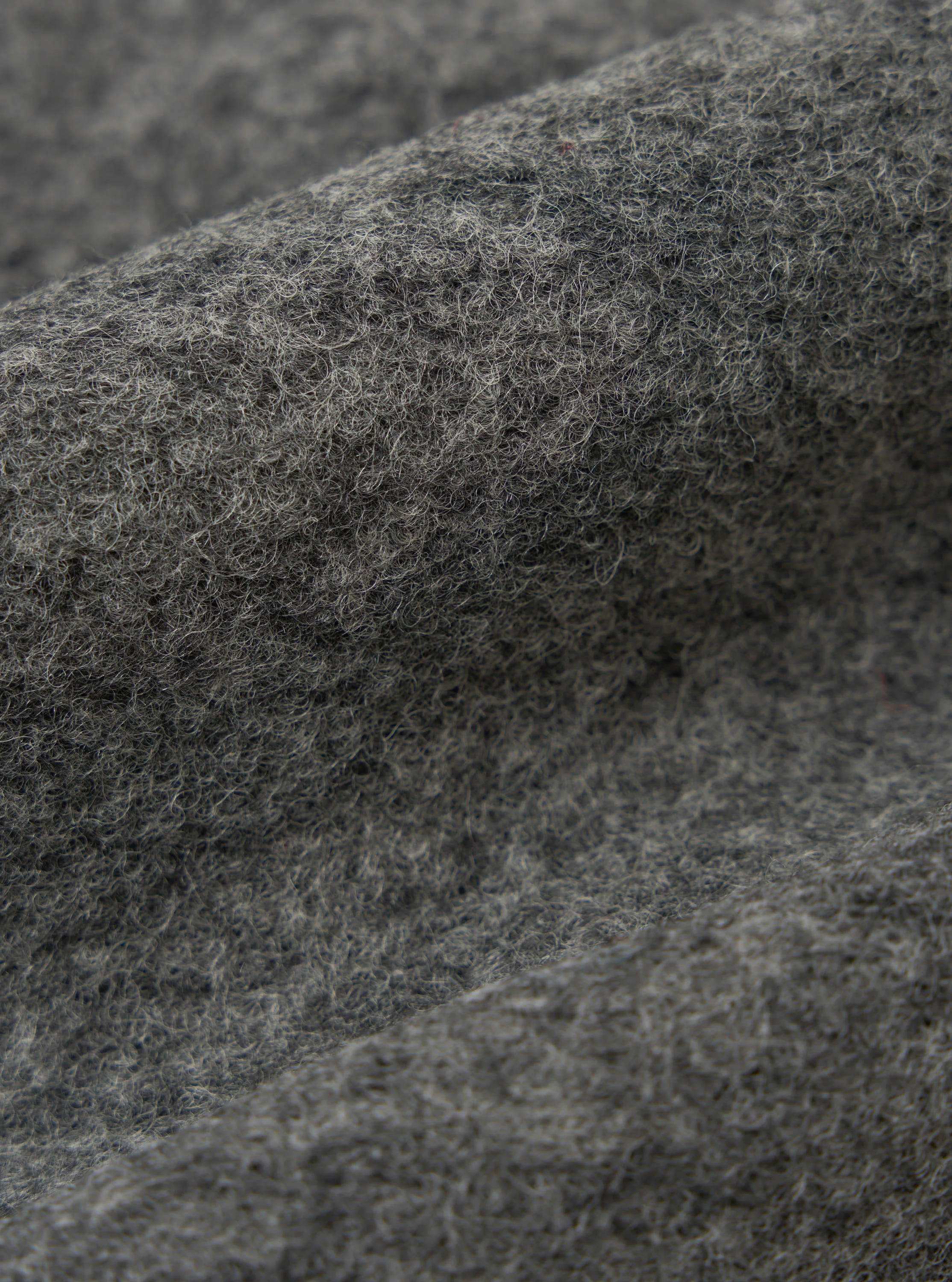 Grey Marl Wool Fleece Advance Cardigan - Image 4