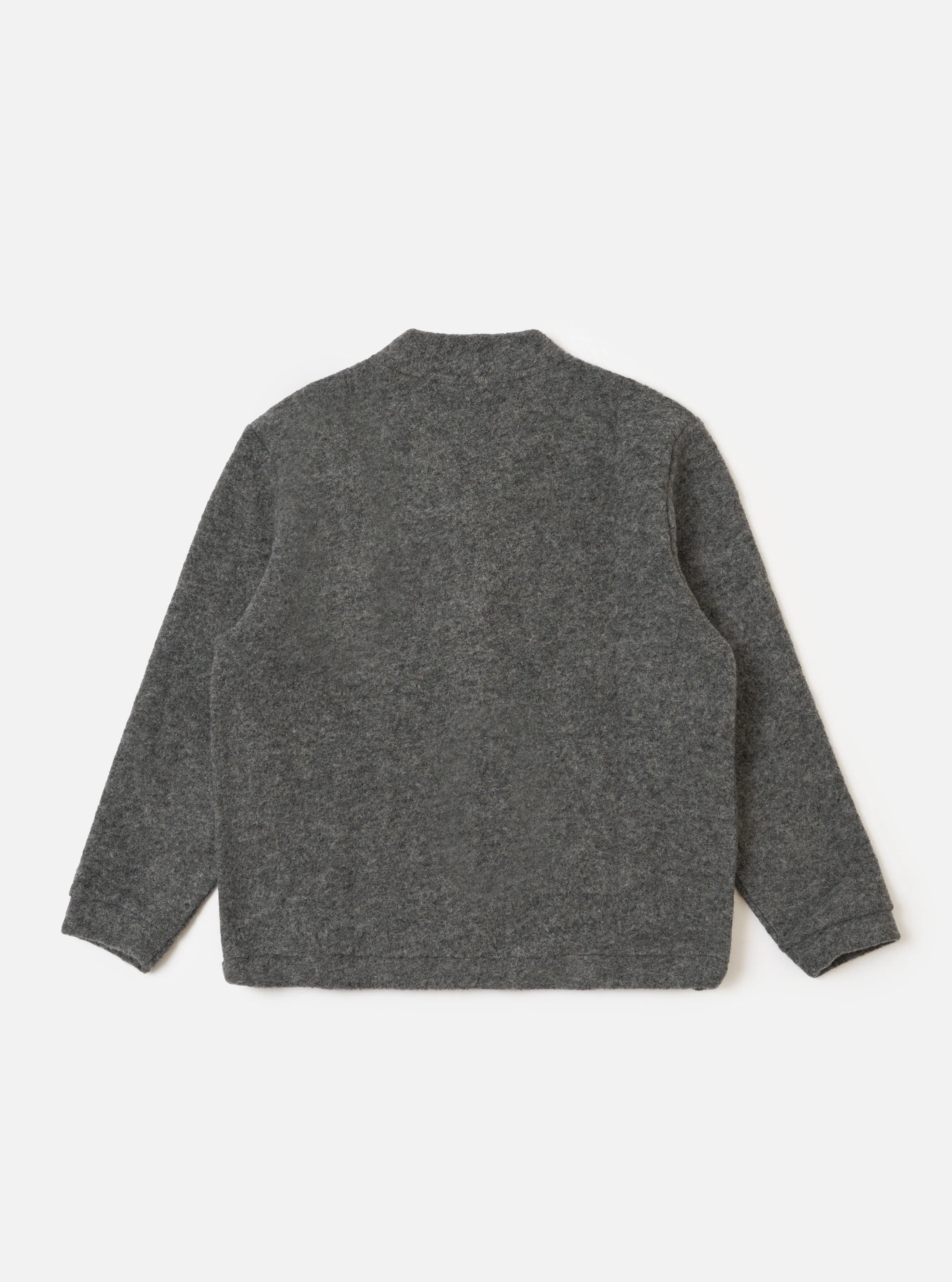 Grey Marl Wool Fleece Advance Cardigan - Image 5